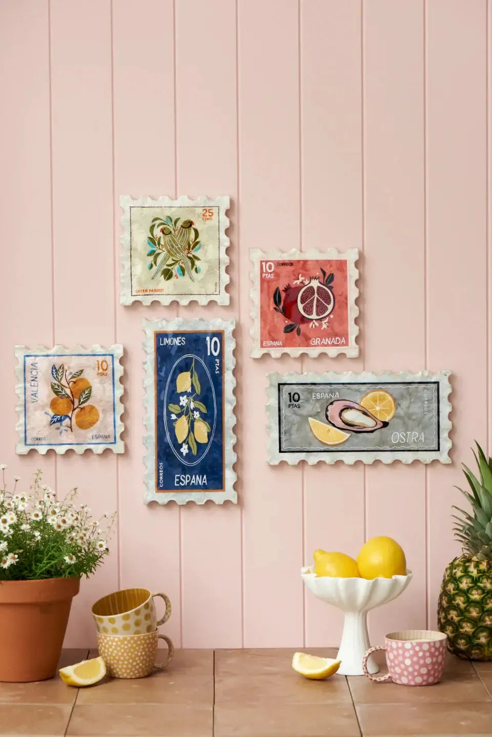 Pommegranate Stamp-Wall Decor-Jones & Co-The Bay Room