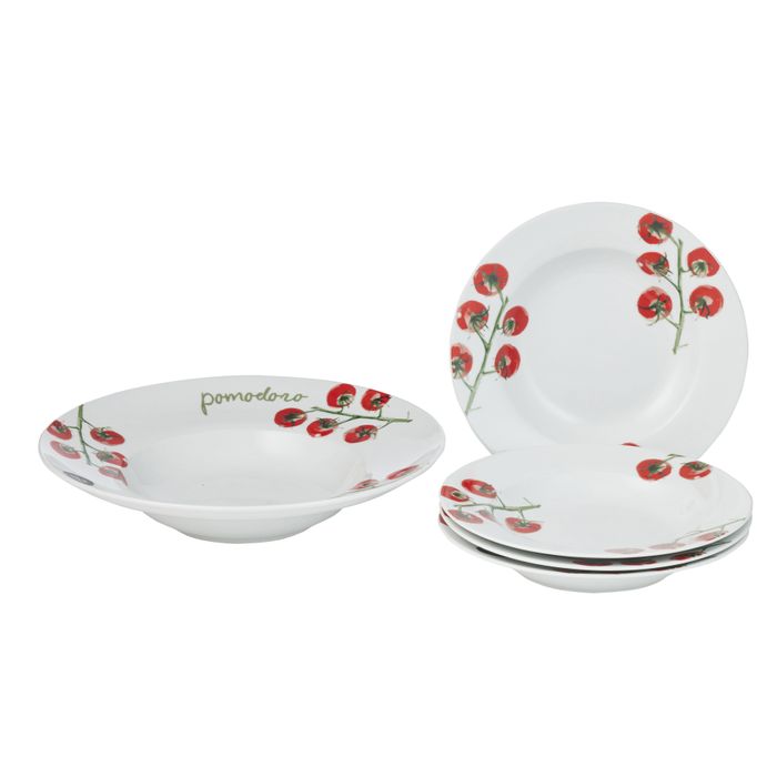 Pomodoro 5pc Ceramic Pasta Set 30.5x6cm-Dining & Entertaining-Coast To Coast Home-The Bay Room