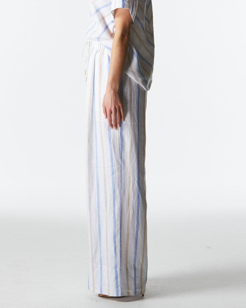 Poolside Wide Leg Pants - Stripe-Pants-Fate + Becker-The Bay Room