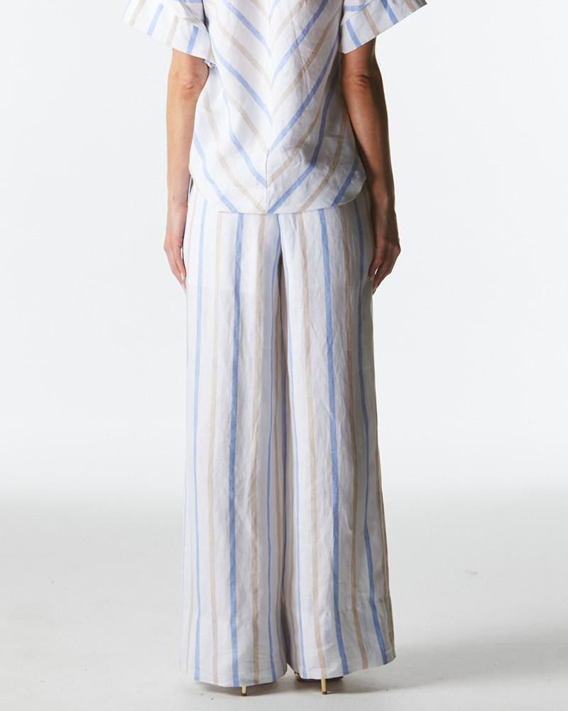 Poolside Wide Leg Pants - Stripe-Pants-Fate + Becker-The Bay Room