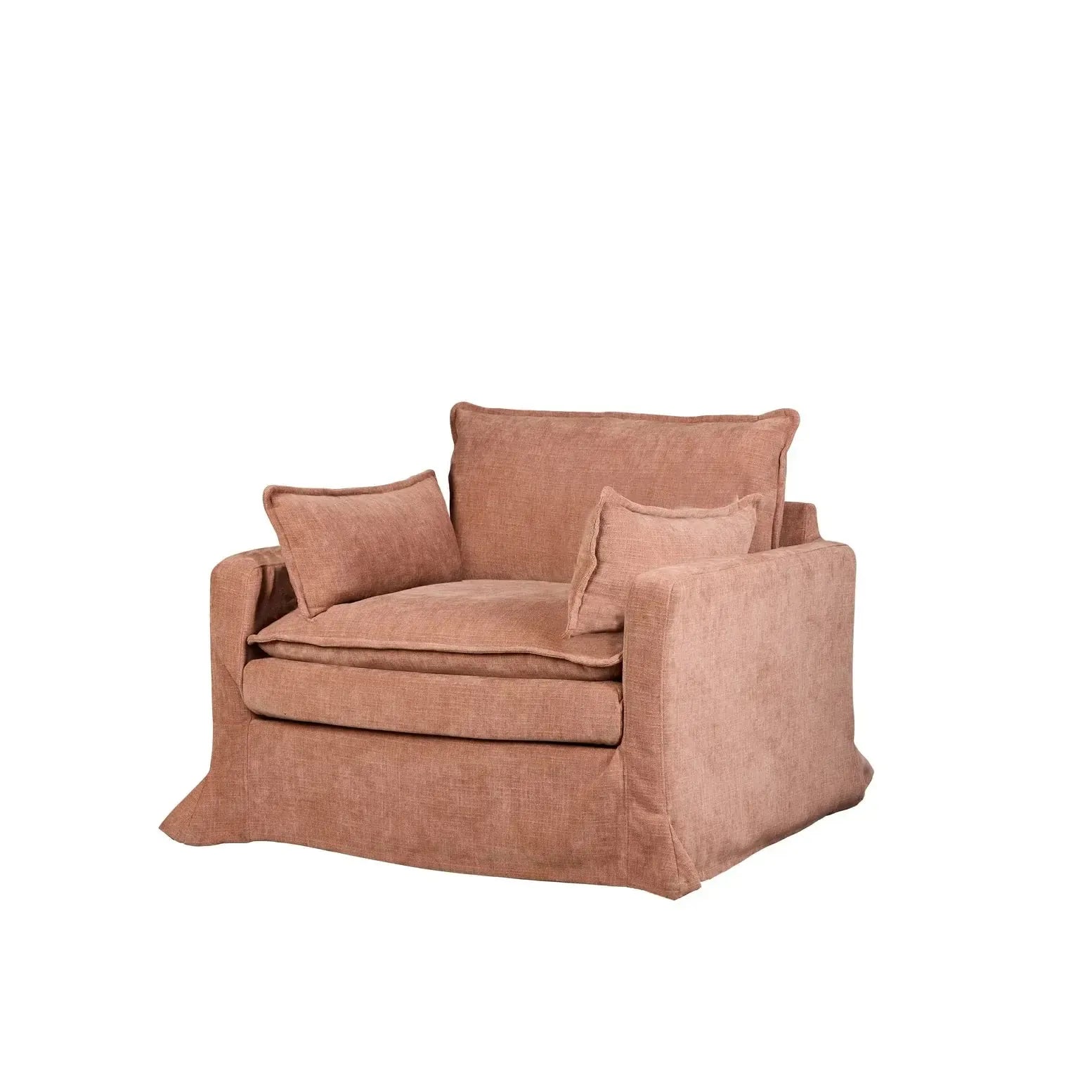Poppy Armchair Pale Rust-Furniture-Amalfi-The Bay Room