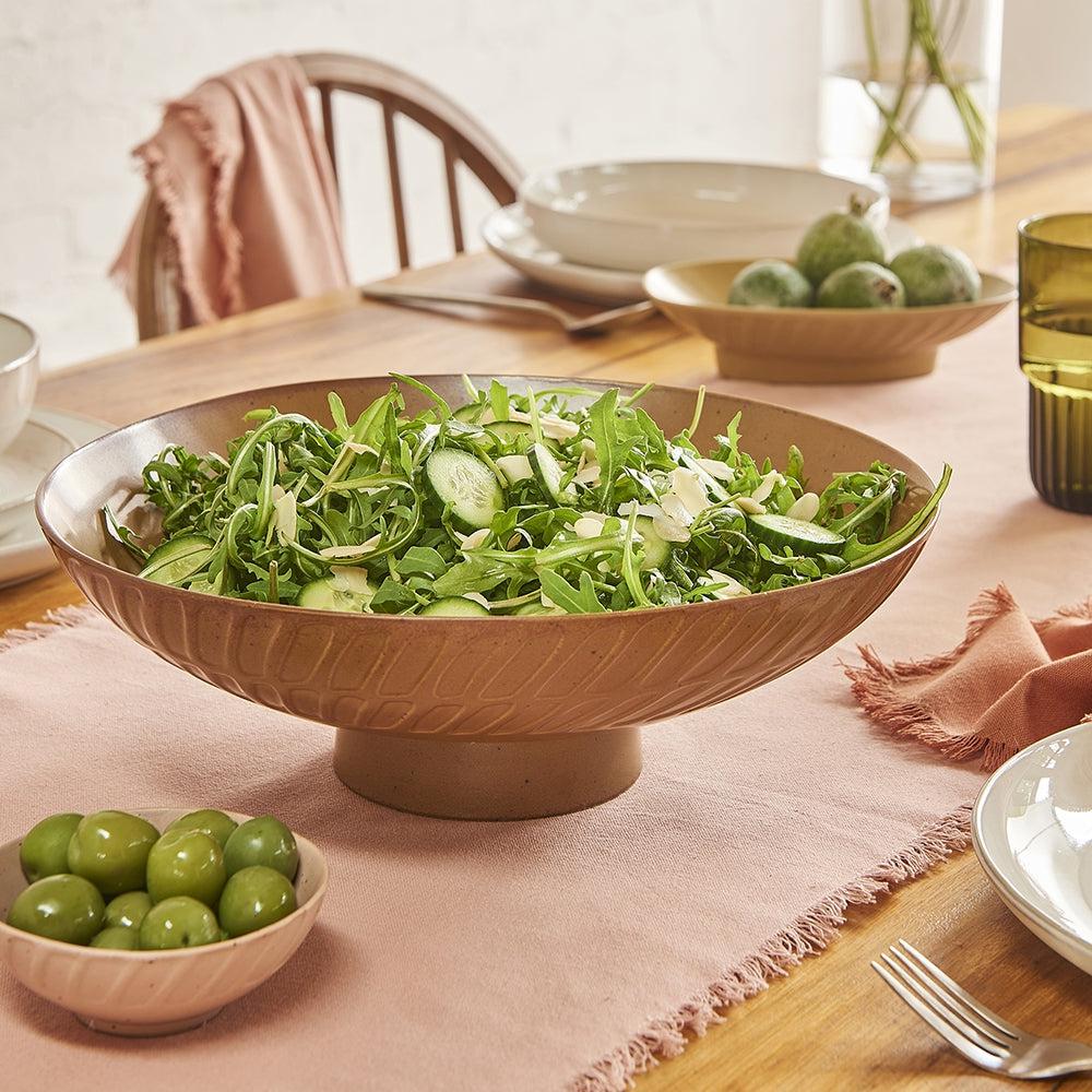 Portsea Footed Serve Bowl Cedar-General-Ecology-The Bay Room