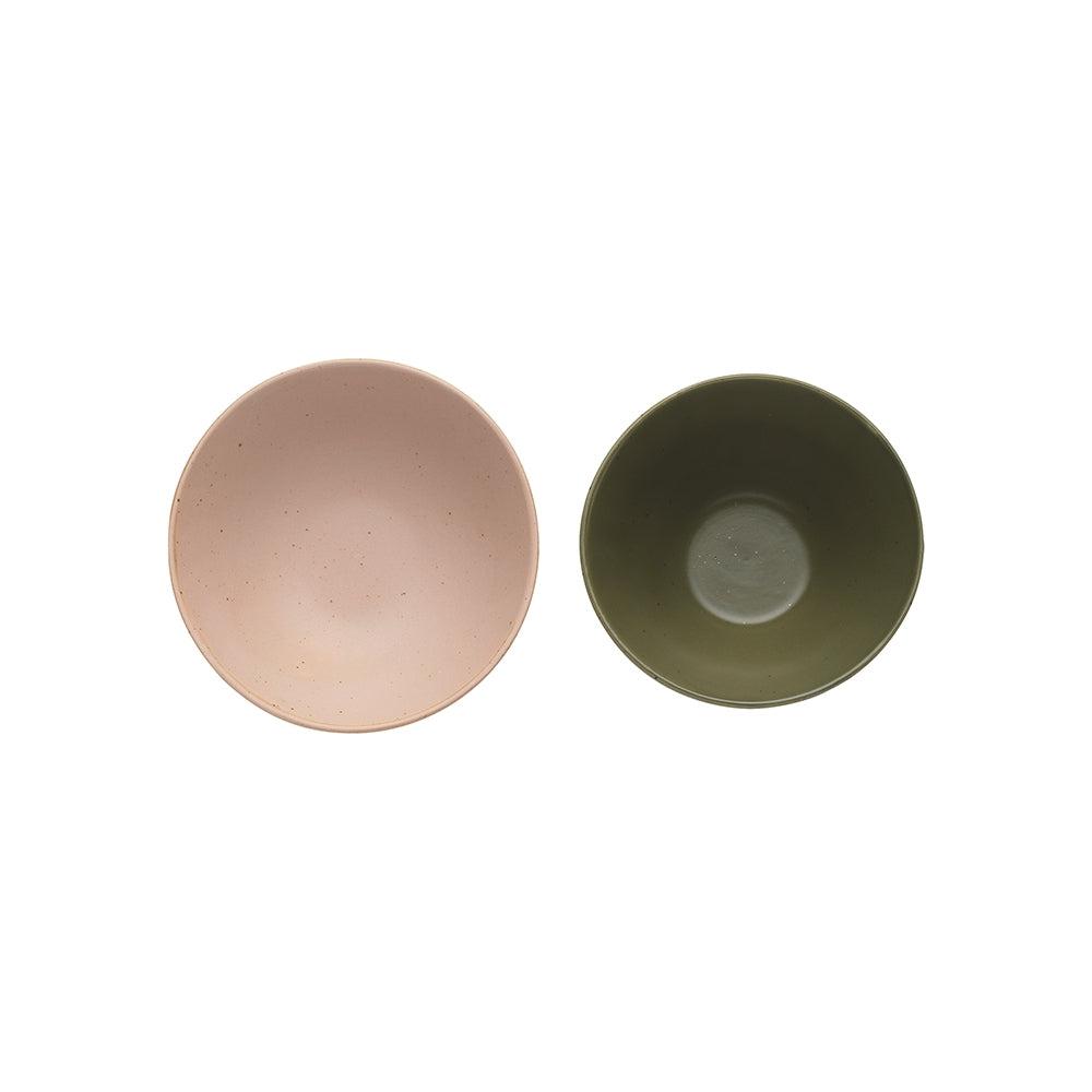 Portsea S2 Dip Bowl Blush/Kelp-General-Ecology-The Bay Room