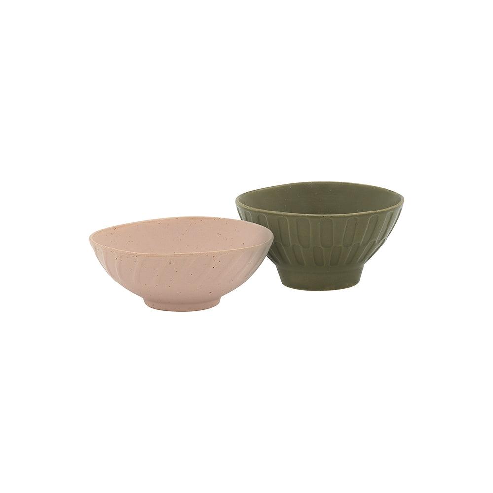 Portsea S2 Dip Bowl Blush/Kelp-General-Ecology-The Bay Room