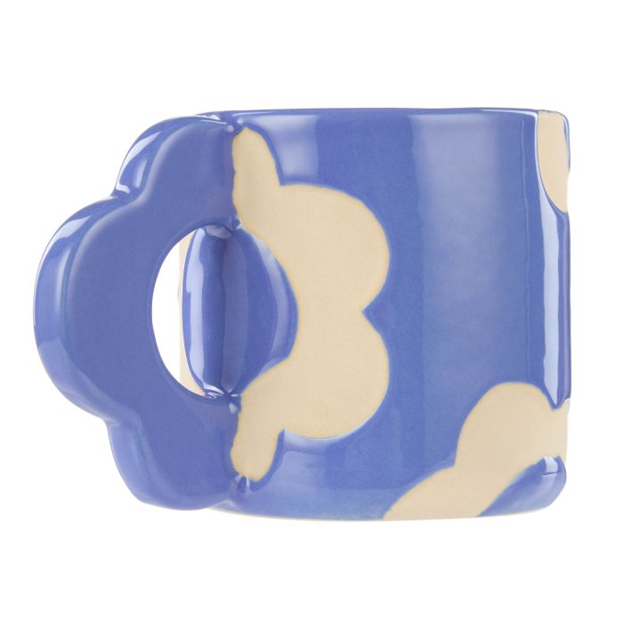 Posey 400ml Flower Mug 14x9x9cm Blue-Dining & Entertaining-Emporium-The Bay Room