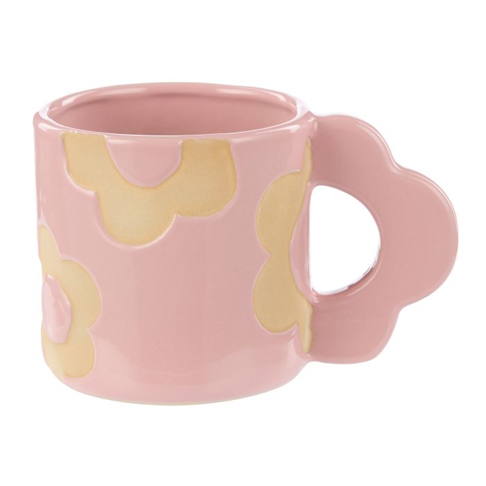 Posey 400ml Flower Mug 14x9x9cm Pink-Dining & Entertaining-Emporium-The Bay Room