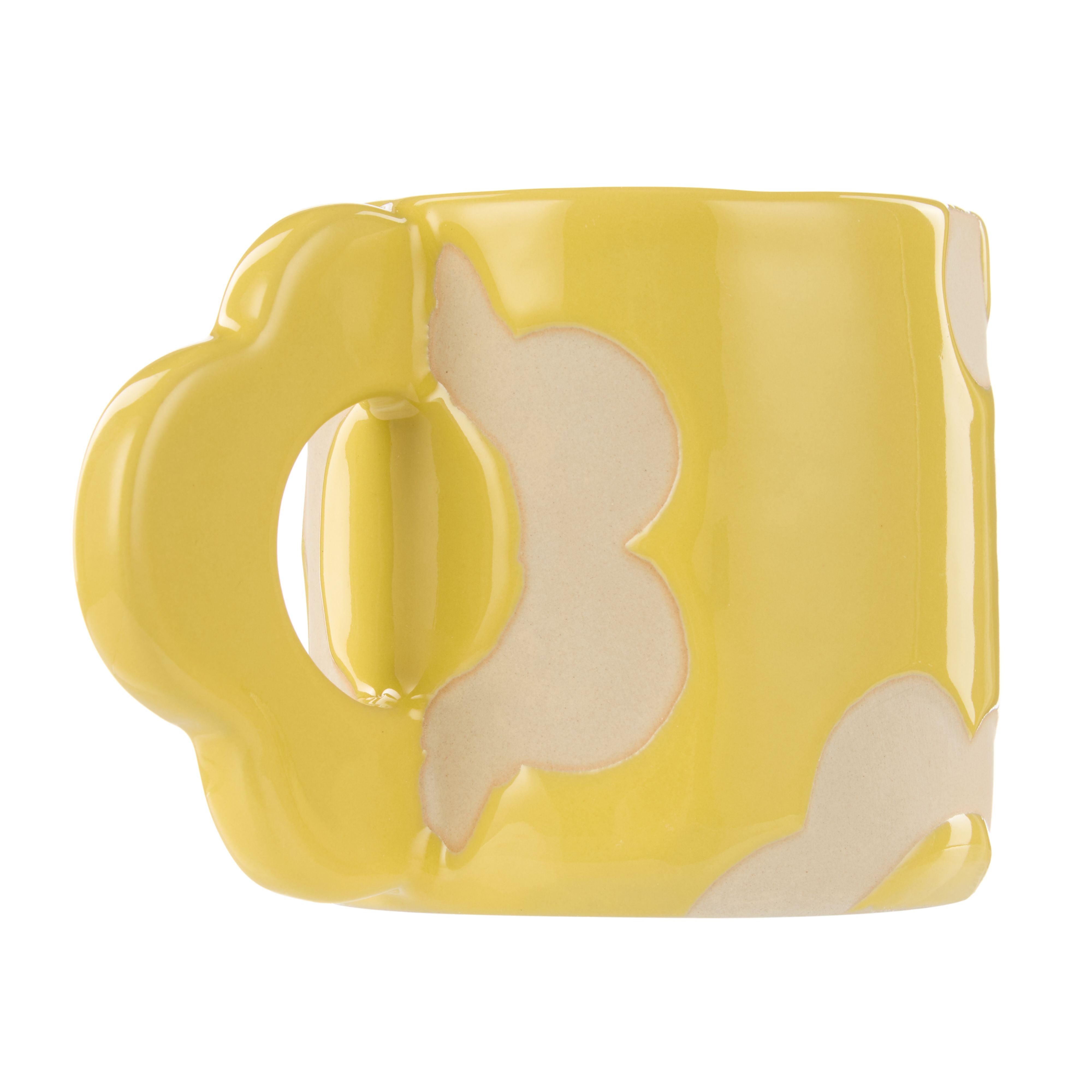 Posey 400ml Flower Mug 14x9x9cm Yellow-Dining & Entertaining-Emporium-The Bay Room