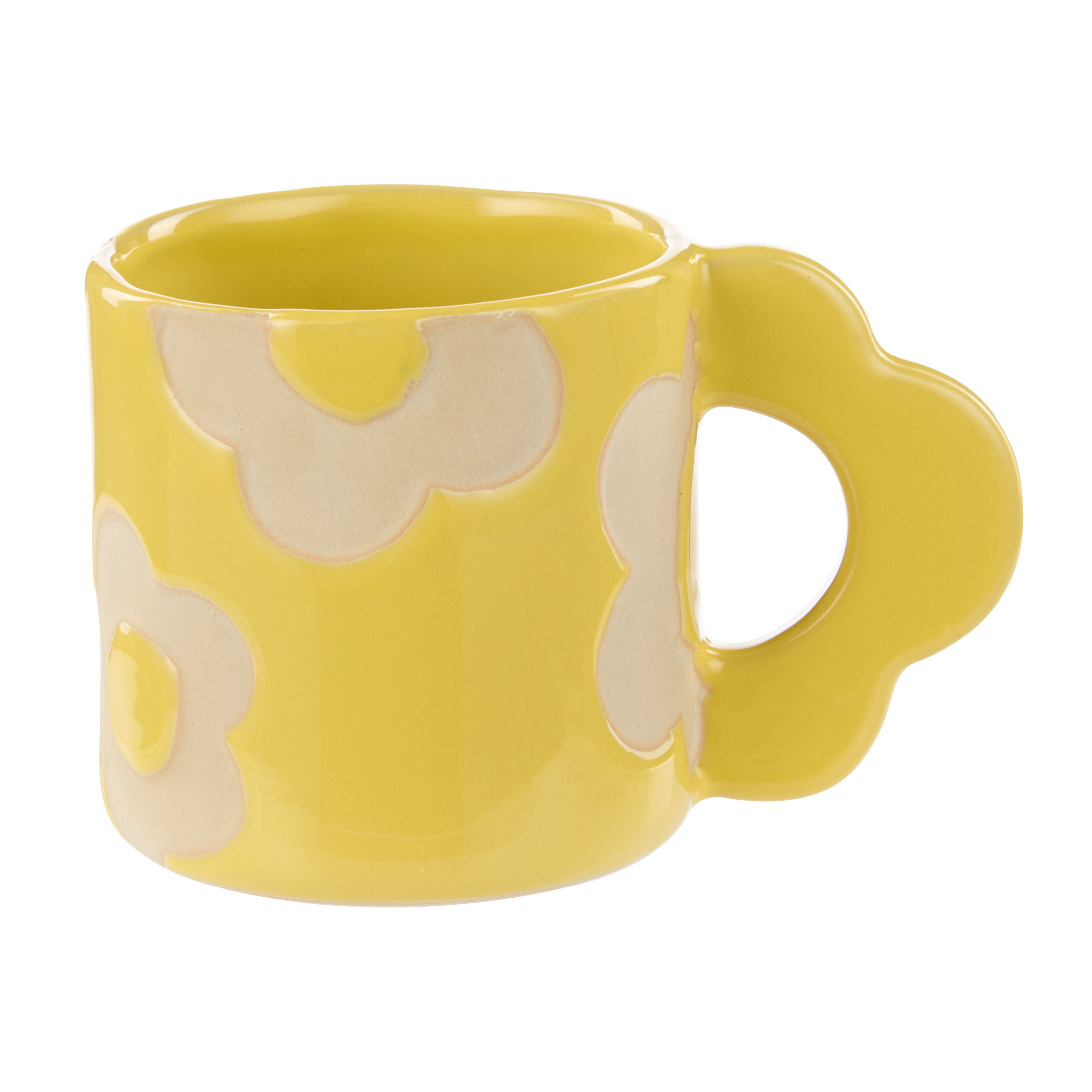 Posey 400ml Flower Mug 14x9x9cm Yellow-Dining & Entertaining-Emporium-The Bay Room