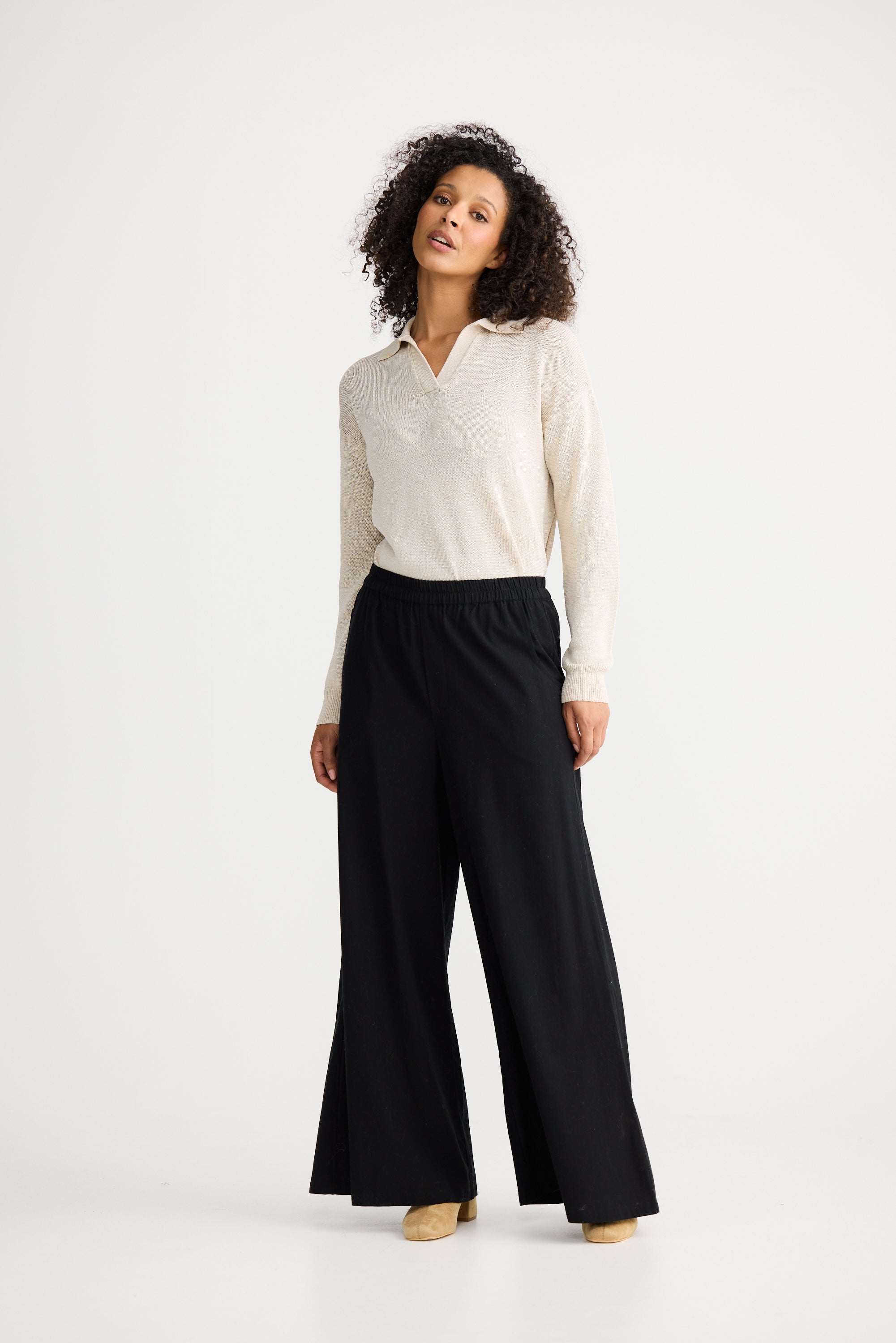 Positano Pant - Black-Pants-The Shanty Corporation-The Bay Room
