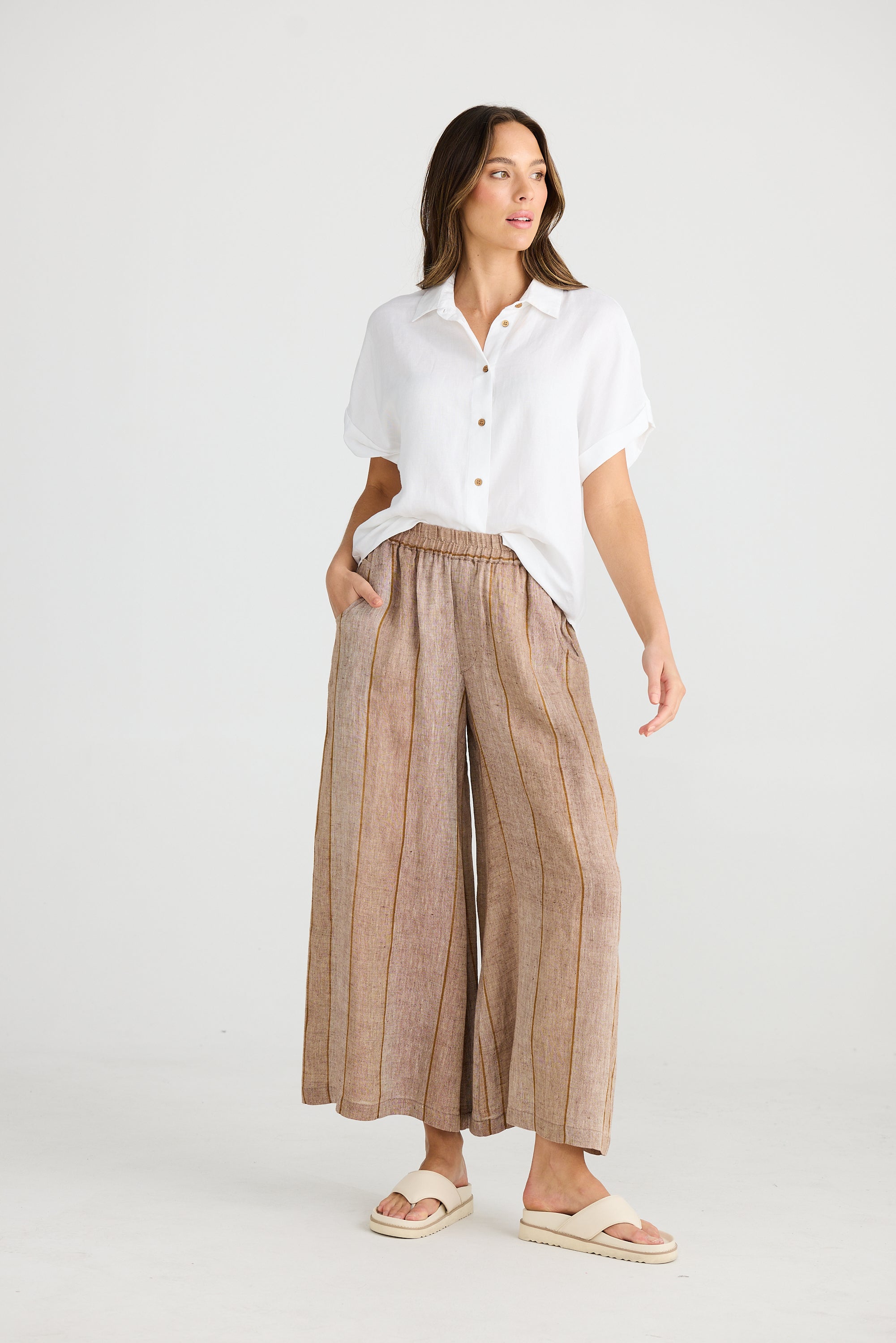 Positano Pant - Diego Stripe-Pants-The Shanty Corporation-The Bay Room