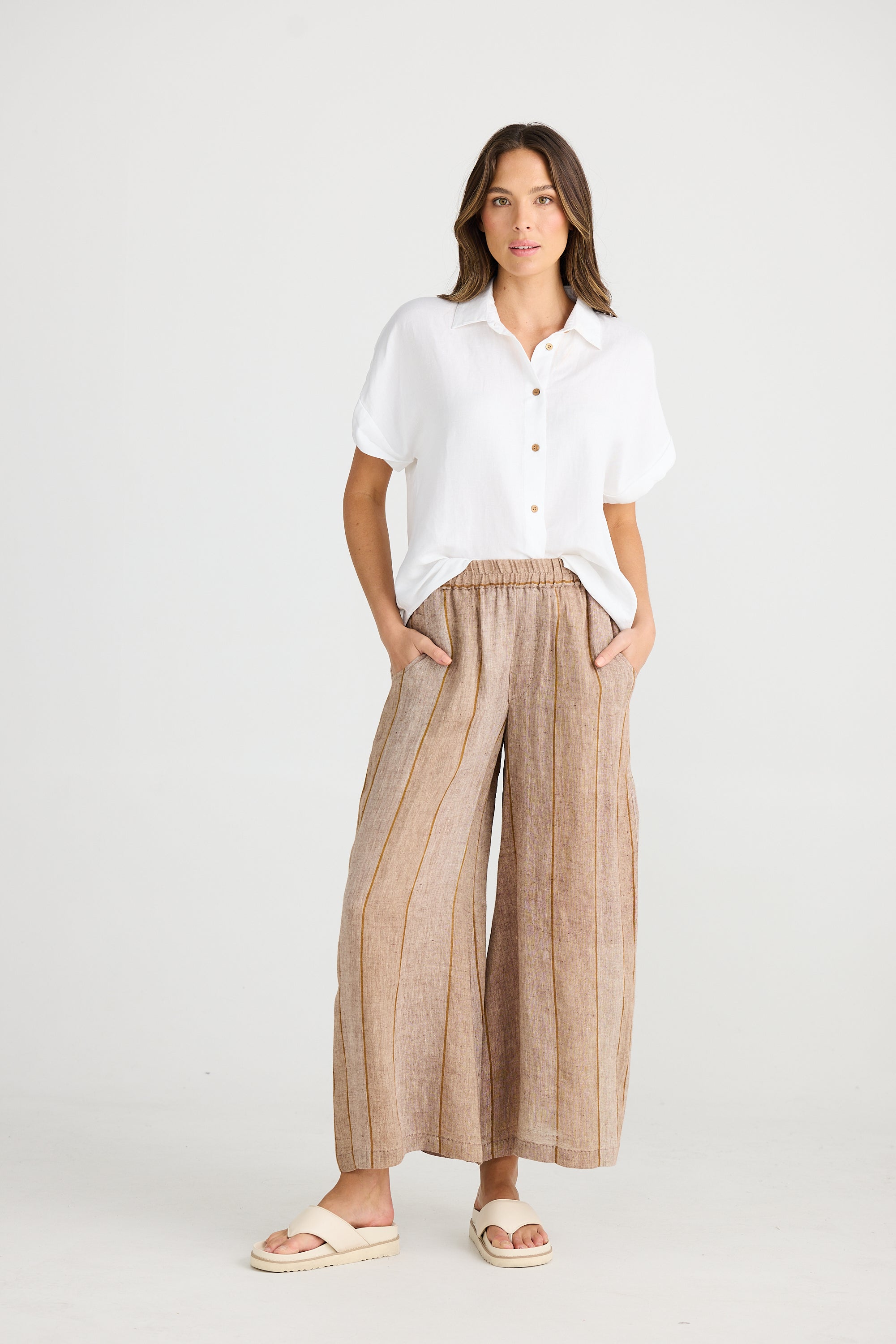 Positano Pant - Diego Stripe-Pants-The Shanty Corporation-The Bay Room