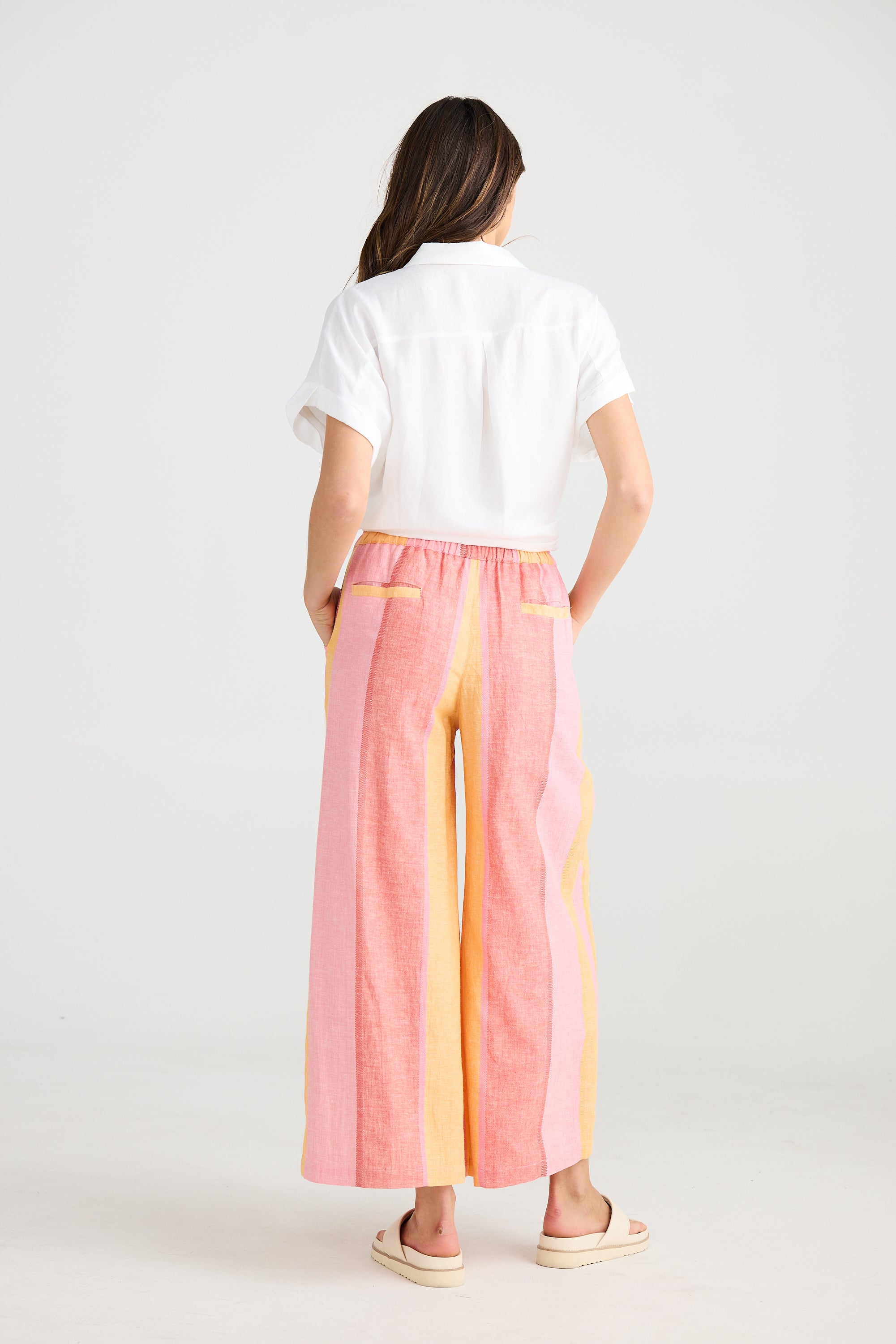 Positano Pant - Lisbon Stripe-Pants-The Shanty Corporation-The Bay Room