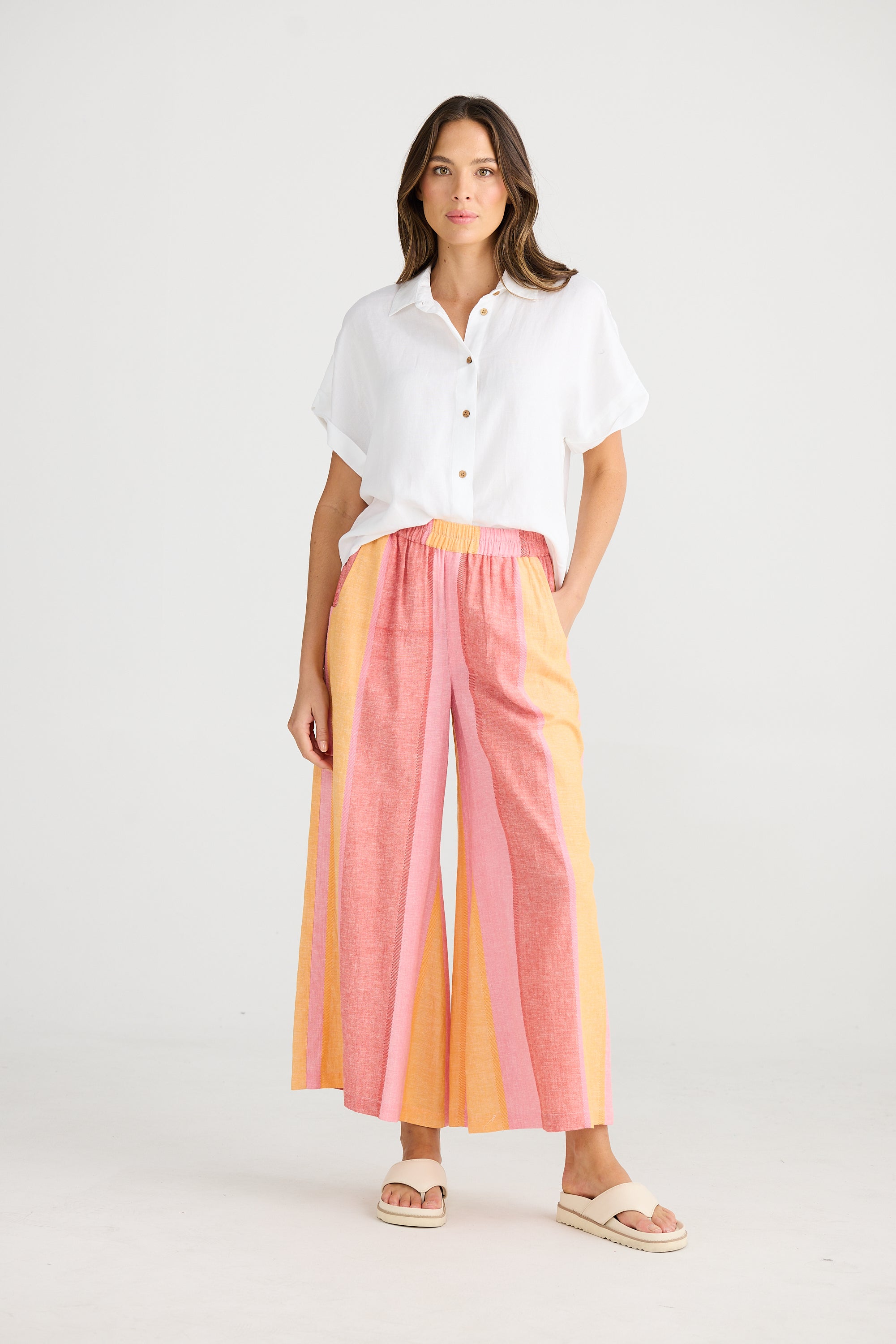 Positano Pant - Lisbon Stripe-Pants-The Shanty Corporation-The Bay Room