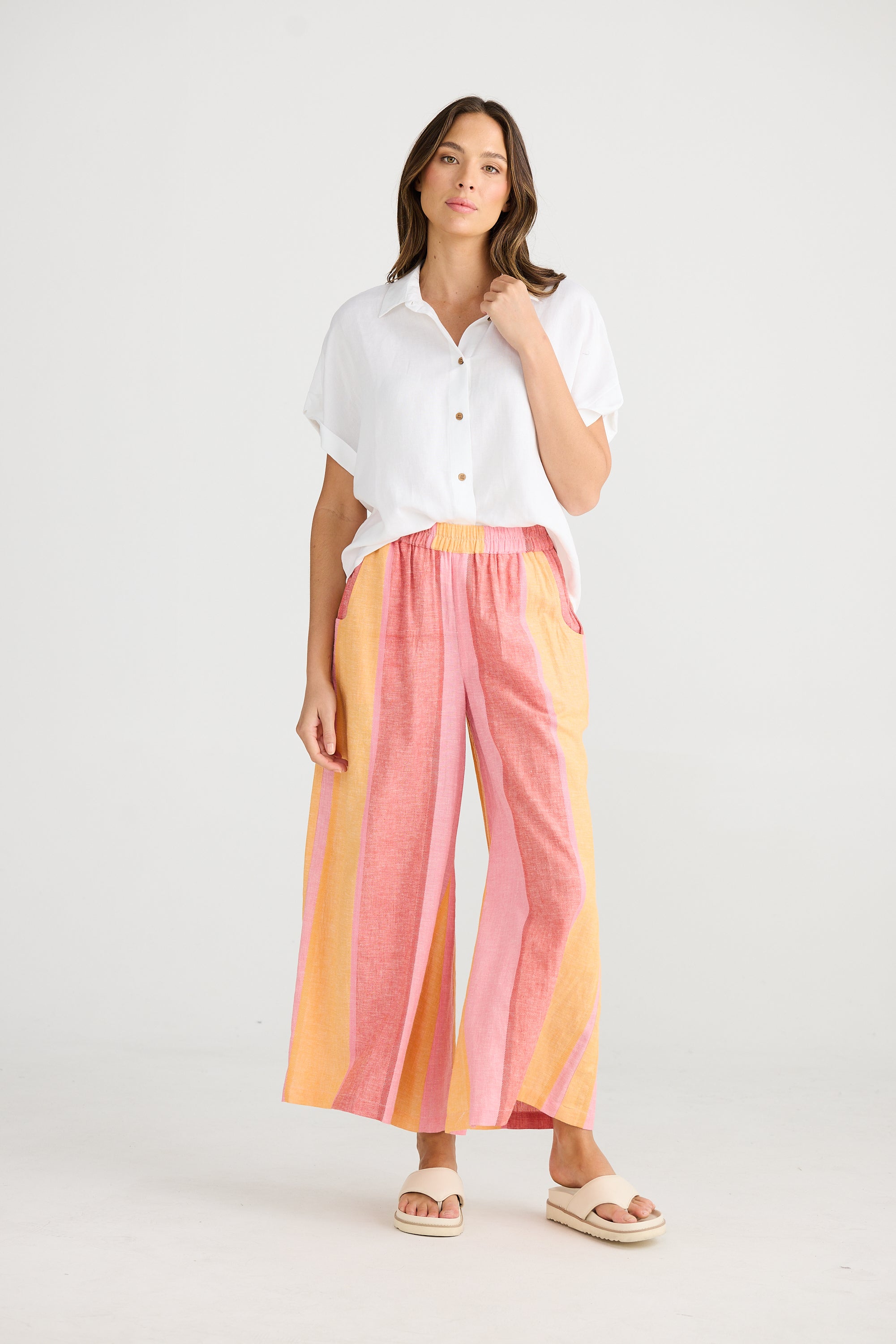 Positano Pant - Lisbon Stripe-Pants-The Shanty Corporation-The Bay Room