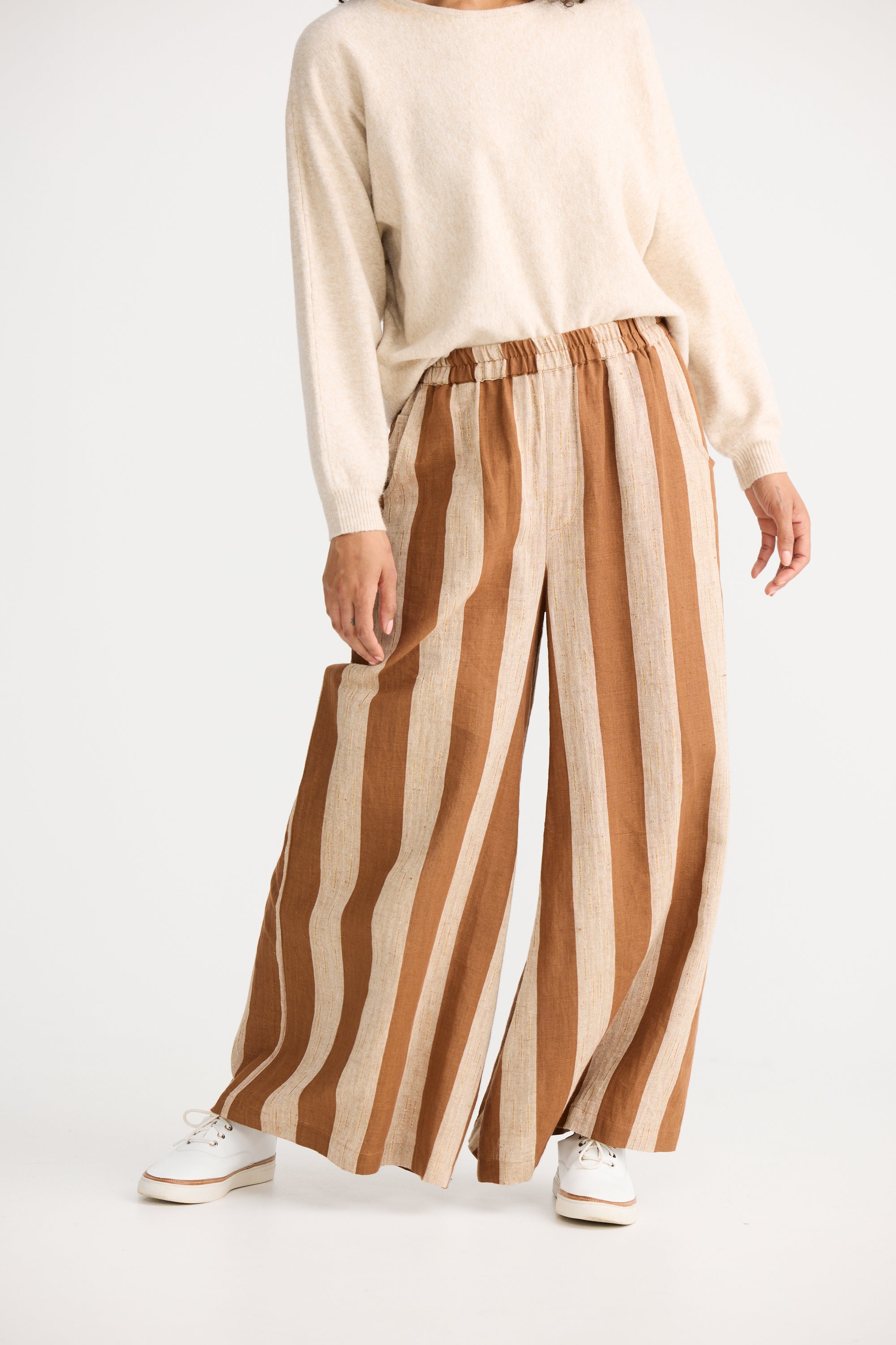 Positano Pant - Sienna Stripe-Pants-The Shanty Corporation-The Bay Room