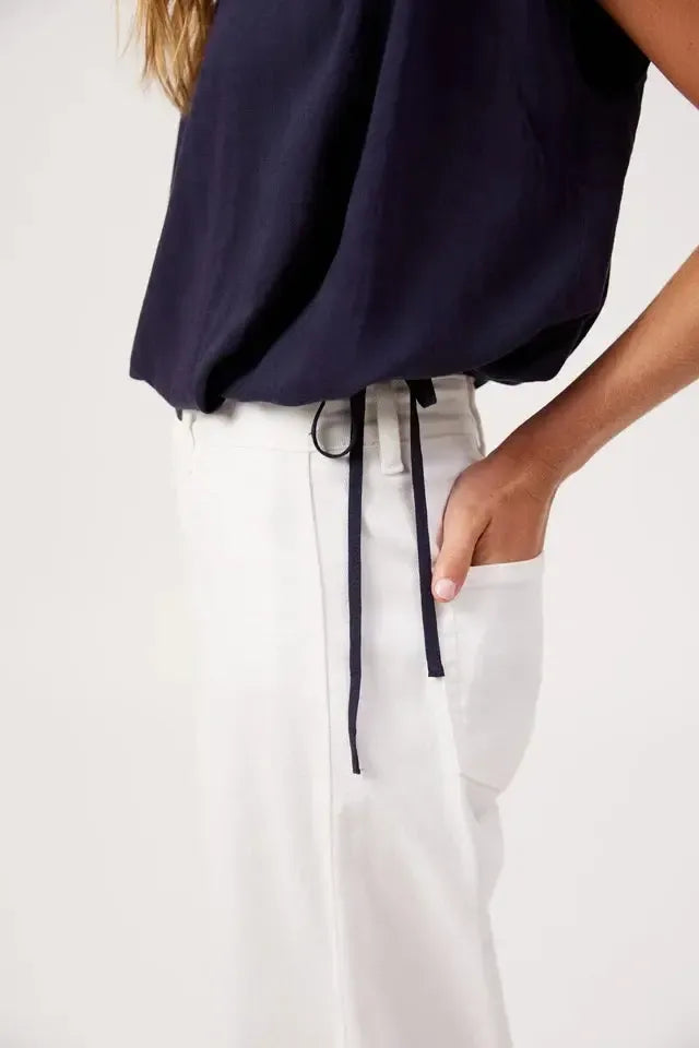 Positano Top - Navy-Tops-Haven-The Bay Room