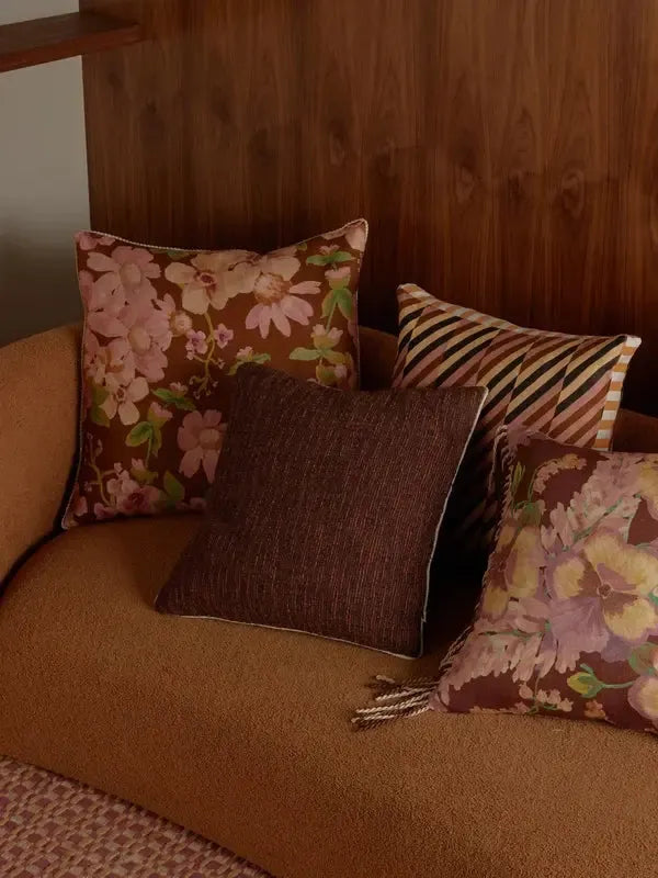 Prairie Cocoa 60cm Cushion-Soft Furnishings-Bonnie & Neil-The Bay Room