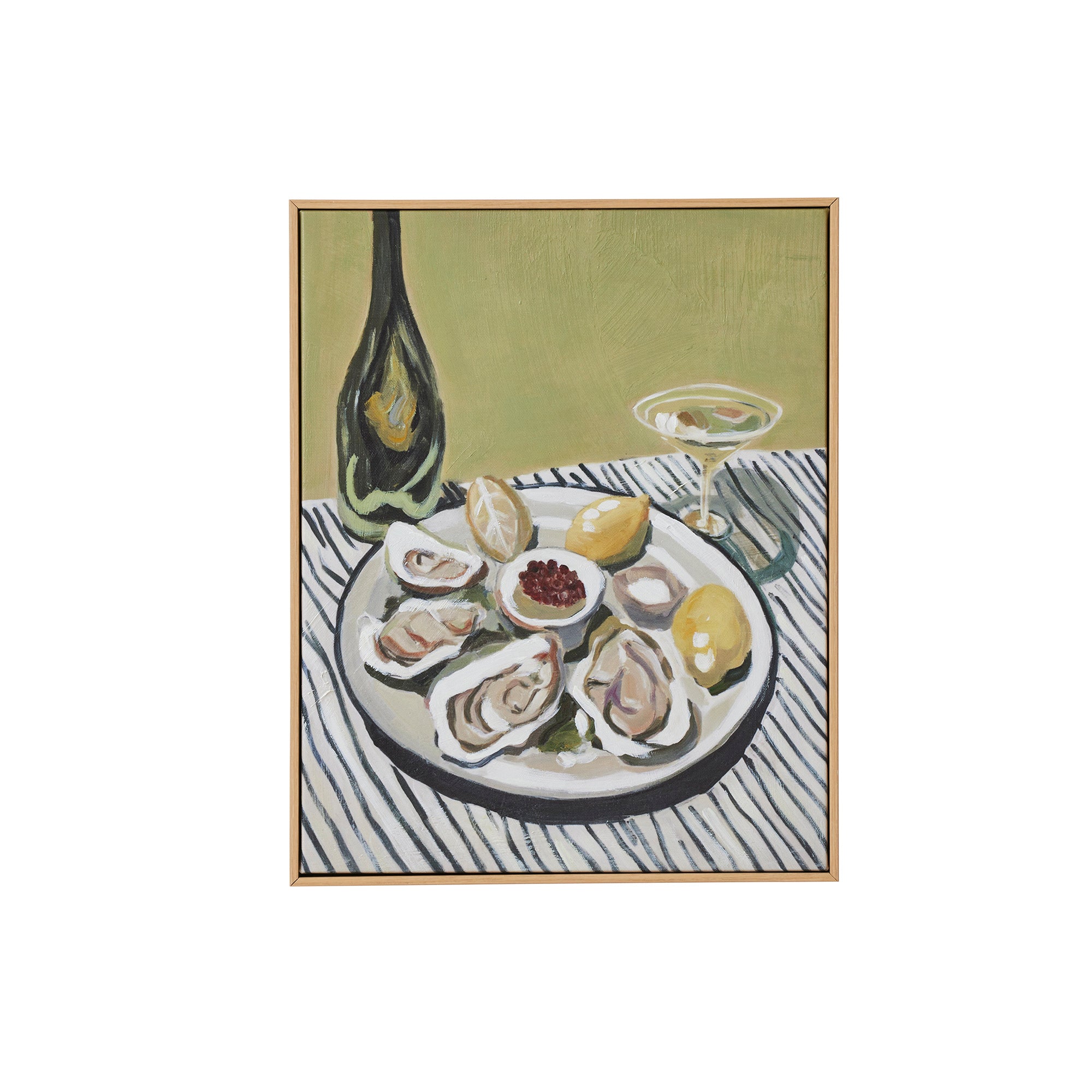 Prost Natural Frame Oil Painting 40x50cm-Wall Decor-Coast To Coast Home-The Bay Room