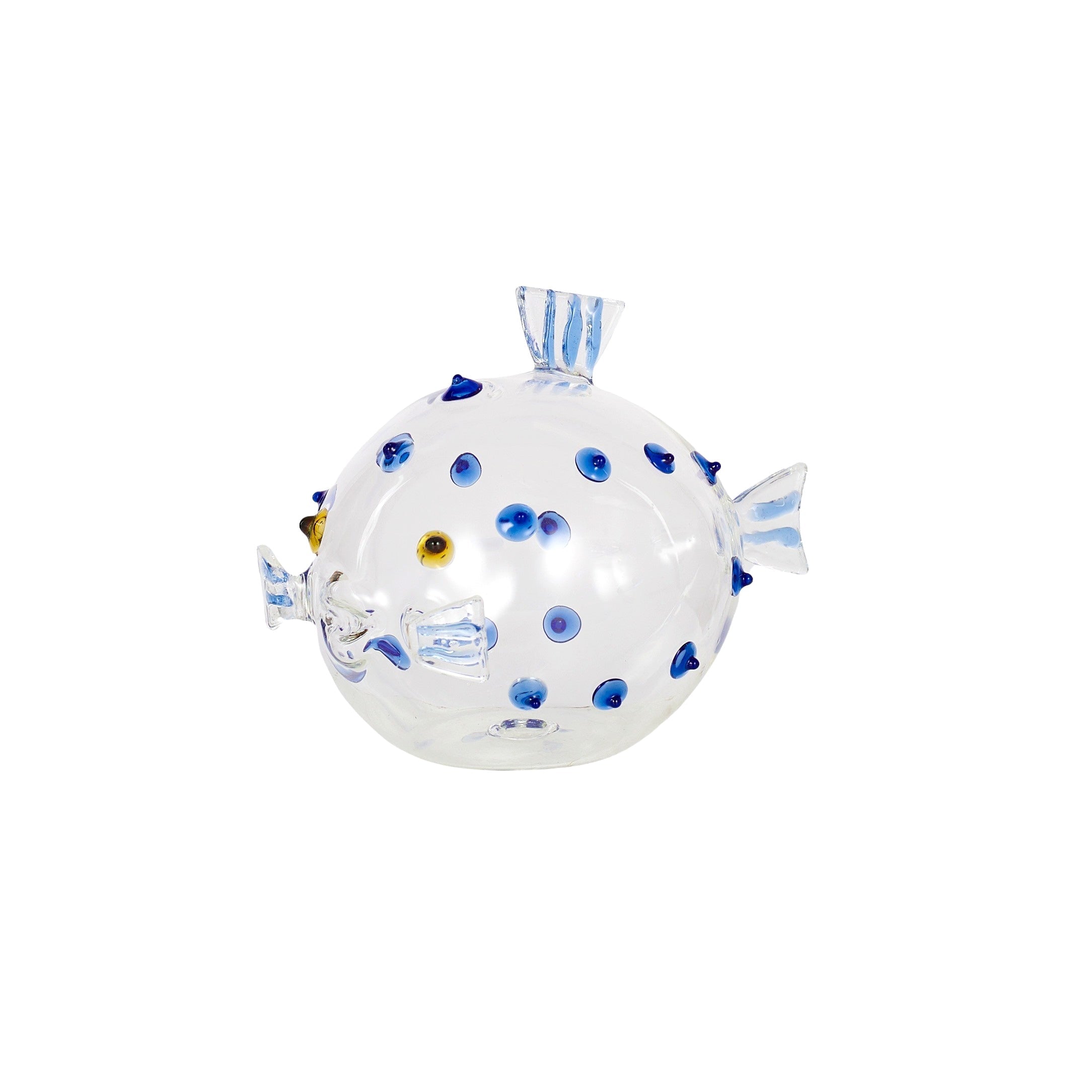 Puffer Fish Glass Sculpture-Decor Items-Coast To Coast Home-The Bay Room