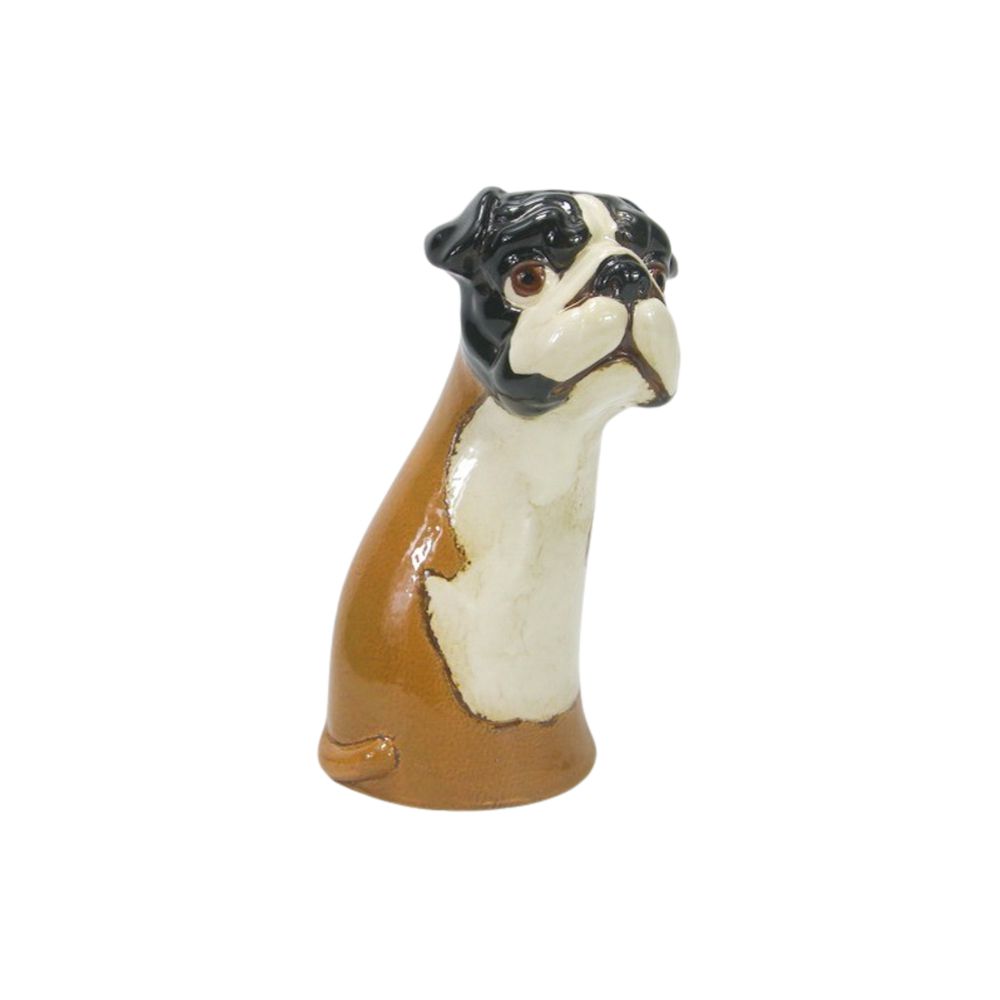 Pug Vase Brown & White 22cm-Pots, Planters & Vases-Urban Products-The Bay Room