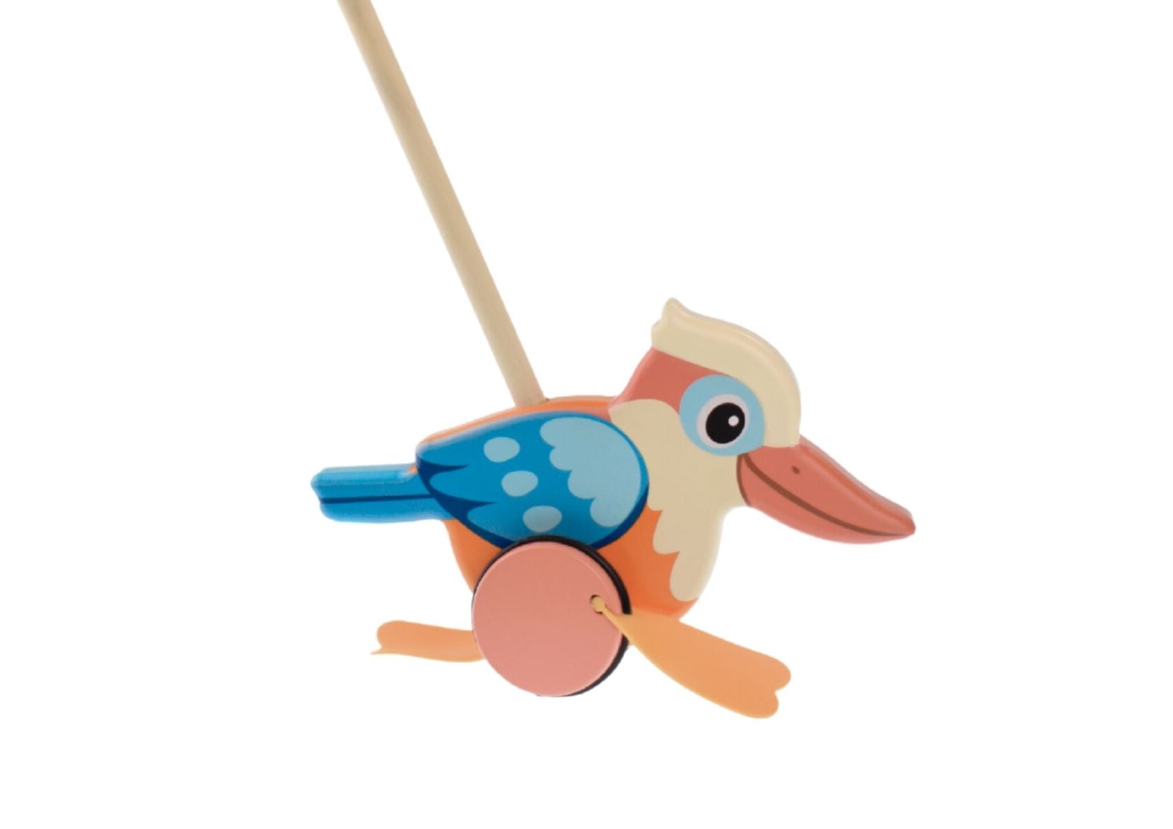Push Along Kookaburra-Toys-Eleganter-The Bay Room
