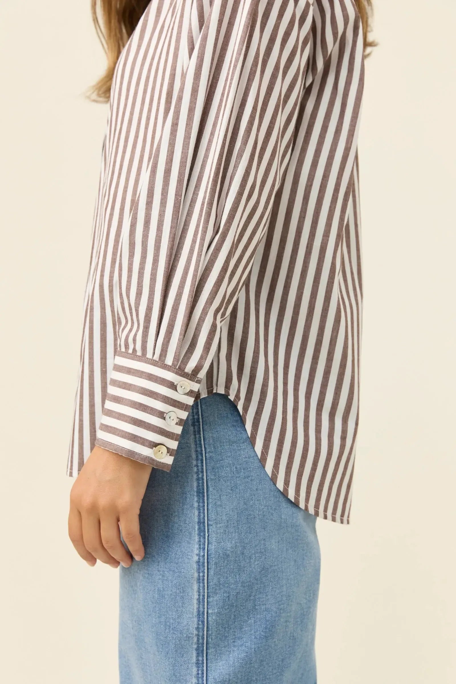Quinn Shirt - Chocolate-Tops-Isle Of Mine-The Bay Room