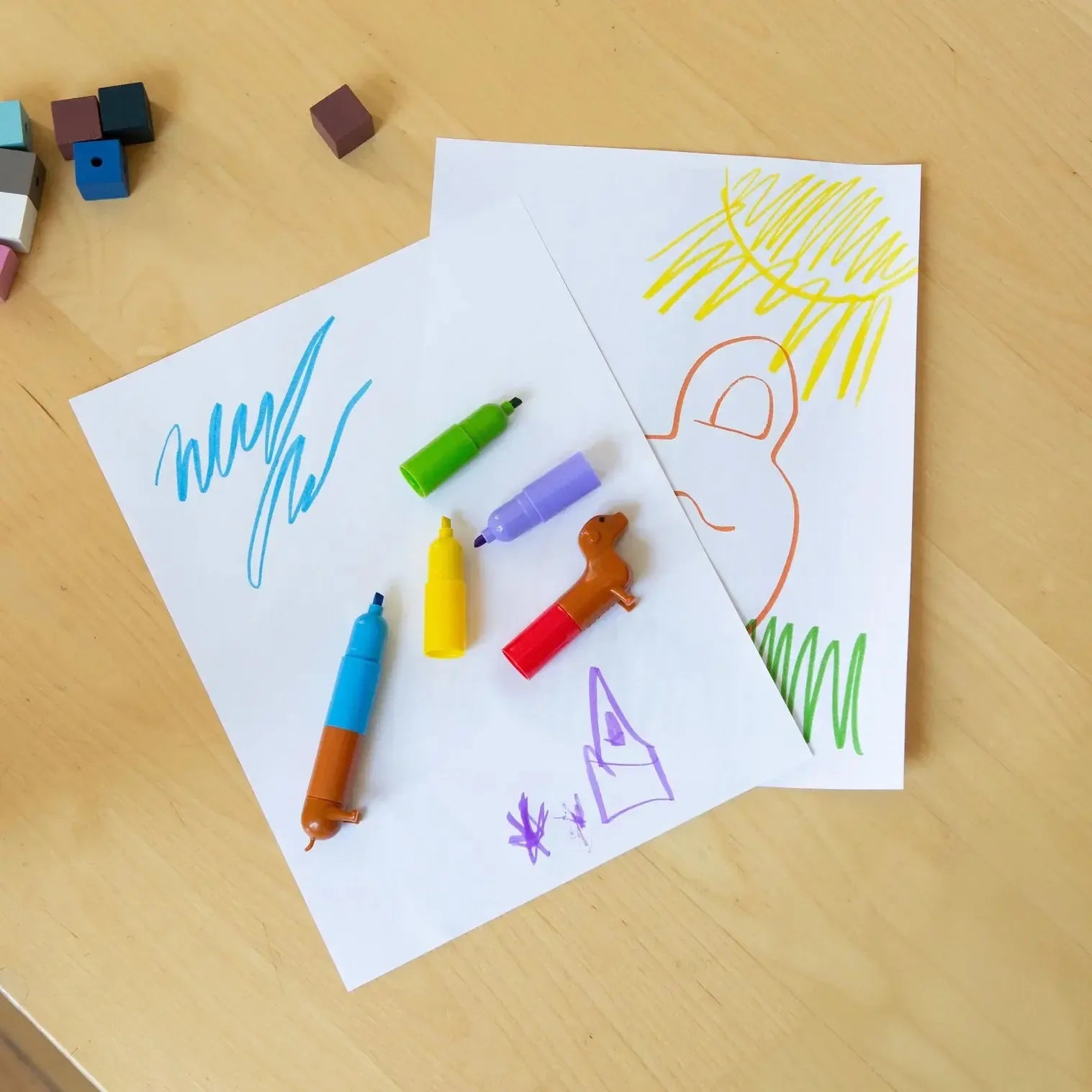 Rainbow Dachshund Markers-Toys-Kikkerland-The Bay Room