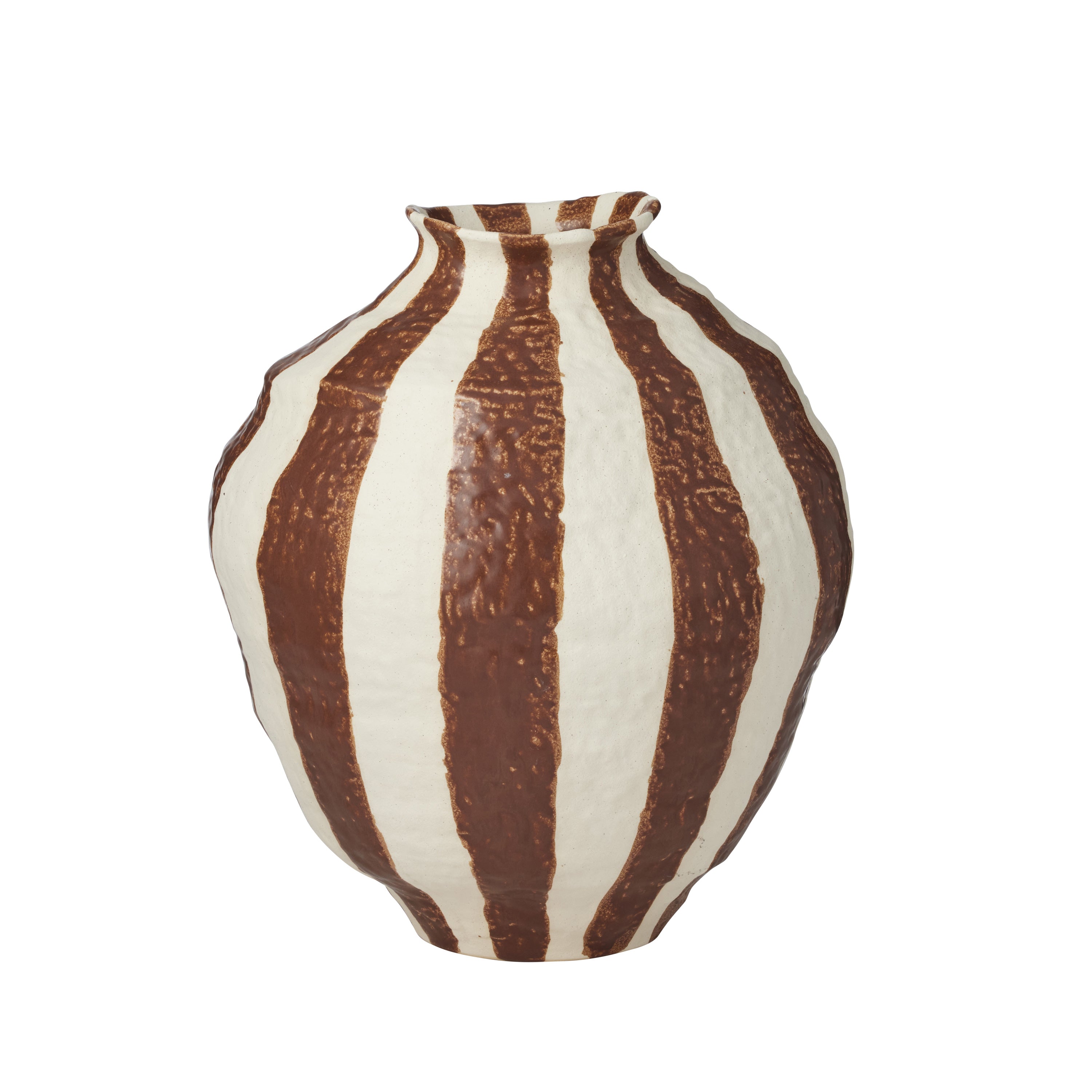Rayas Ceramic Vase 33x38cm Tan-Pots, Planters & Vases-Coast To Coast Home-The Bay Room