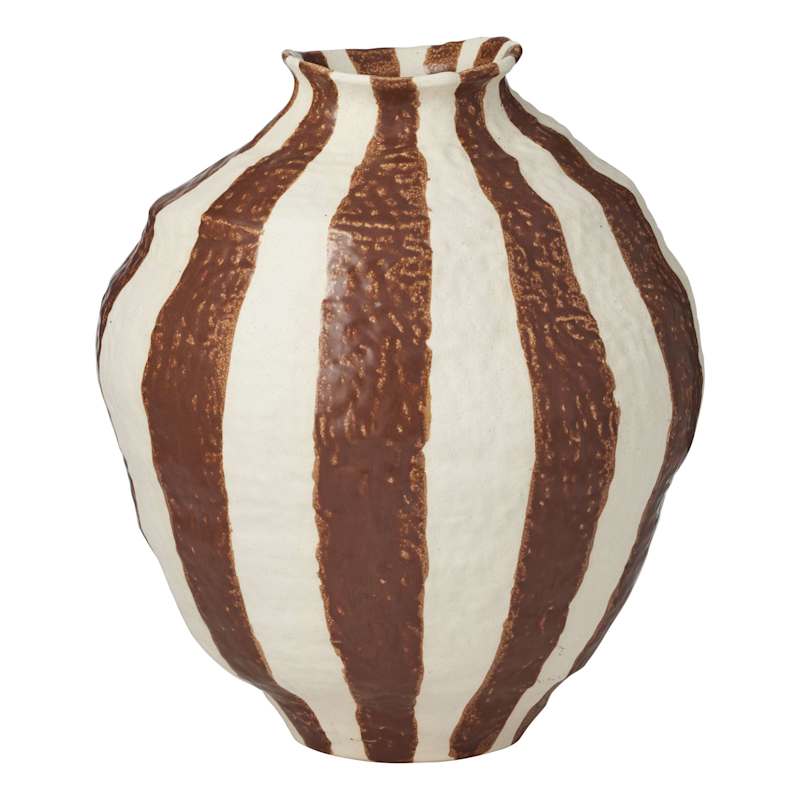 Rayas Ceramic Vase 33x38cm Tan-Pots, Planters & Vases-Coast To Coast Home-The Bay Room