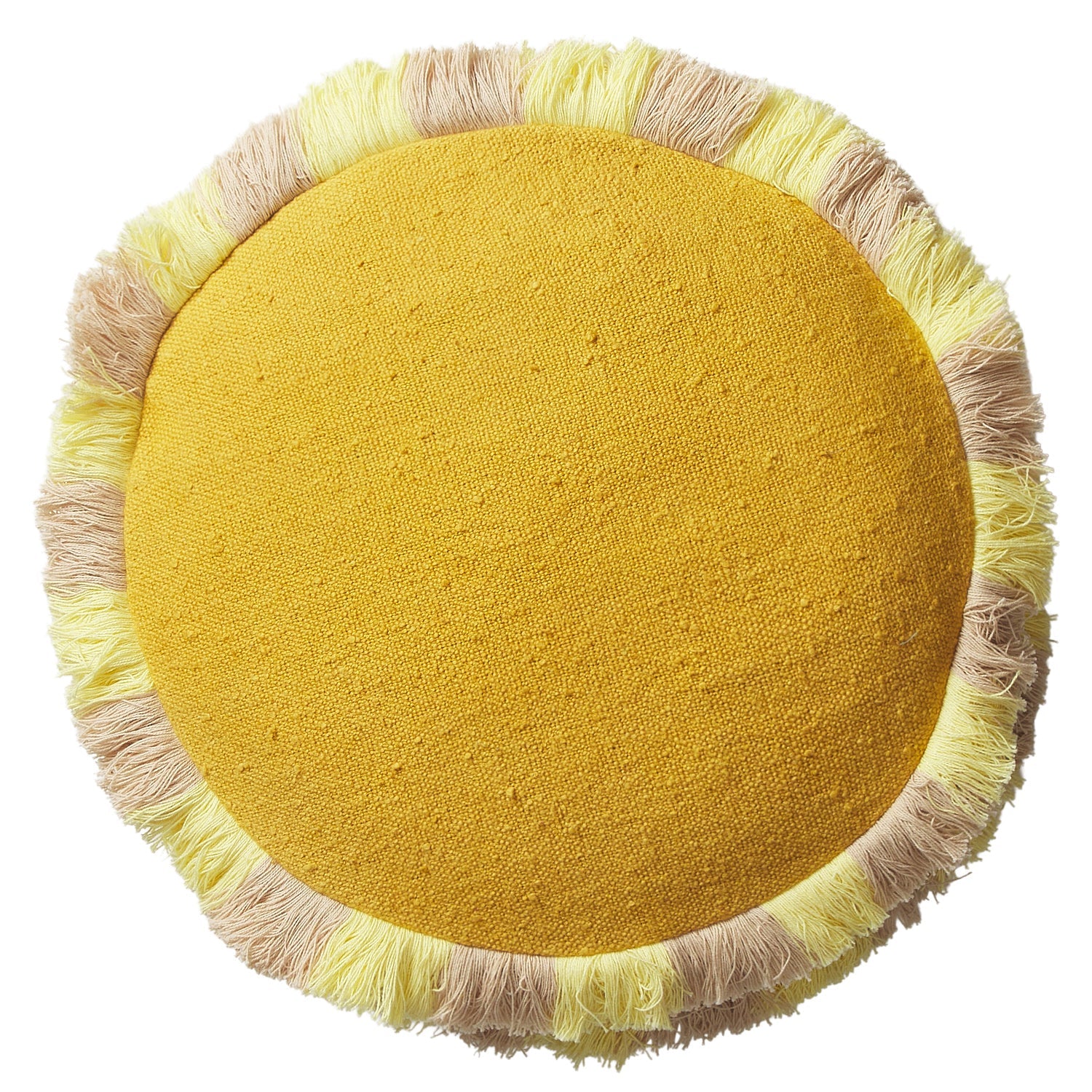 Reese Round Cushion - Ochre-Soft Furnishings-Sage & Clare-The Bay Room