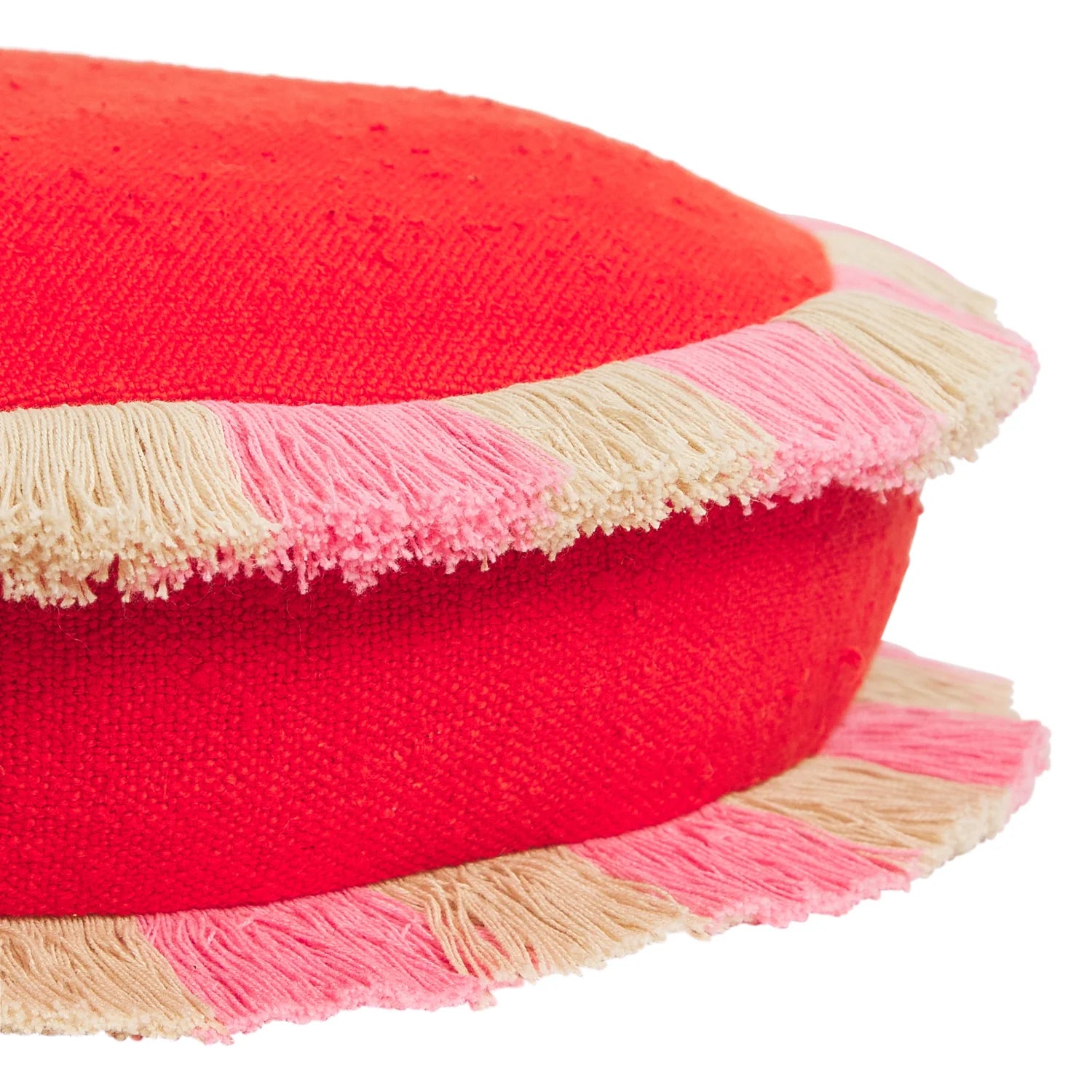 Reese Round Cushion - Poppy-Soft Furnishings-Sage & Clare-The Bay Room
