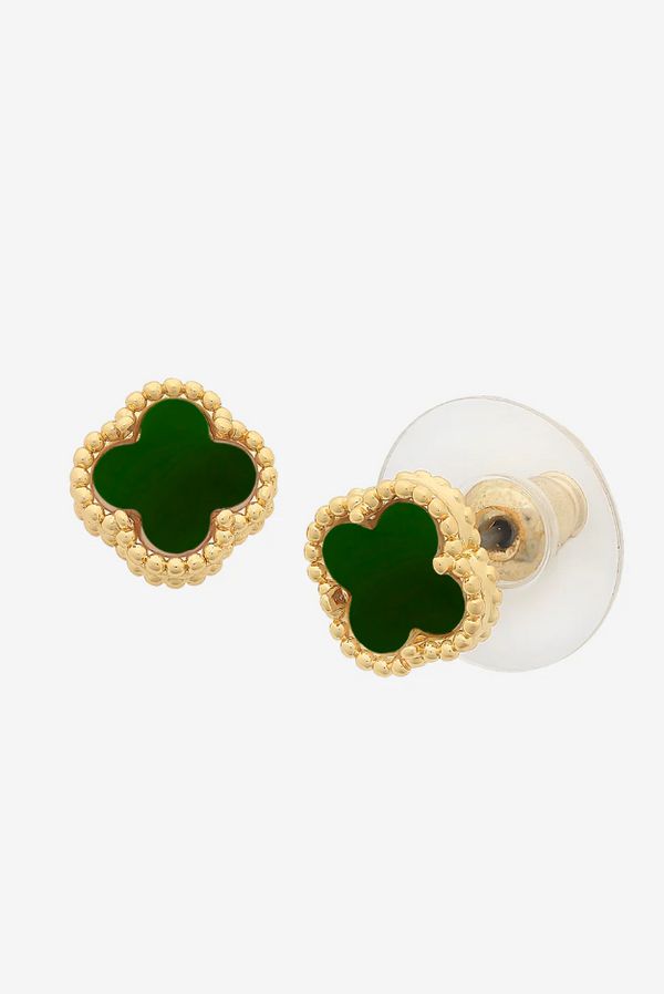 Reign Gold Jade Earring-Jewellery-Liberte-The Bay Room