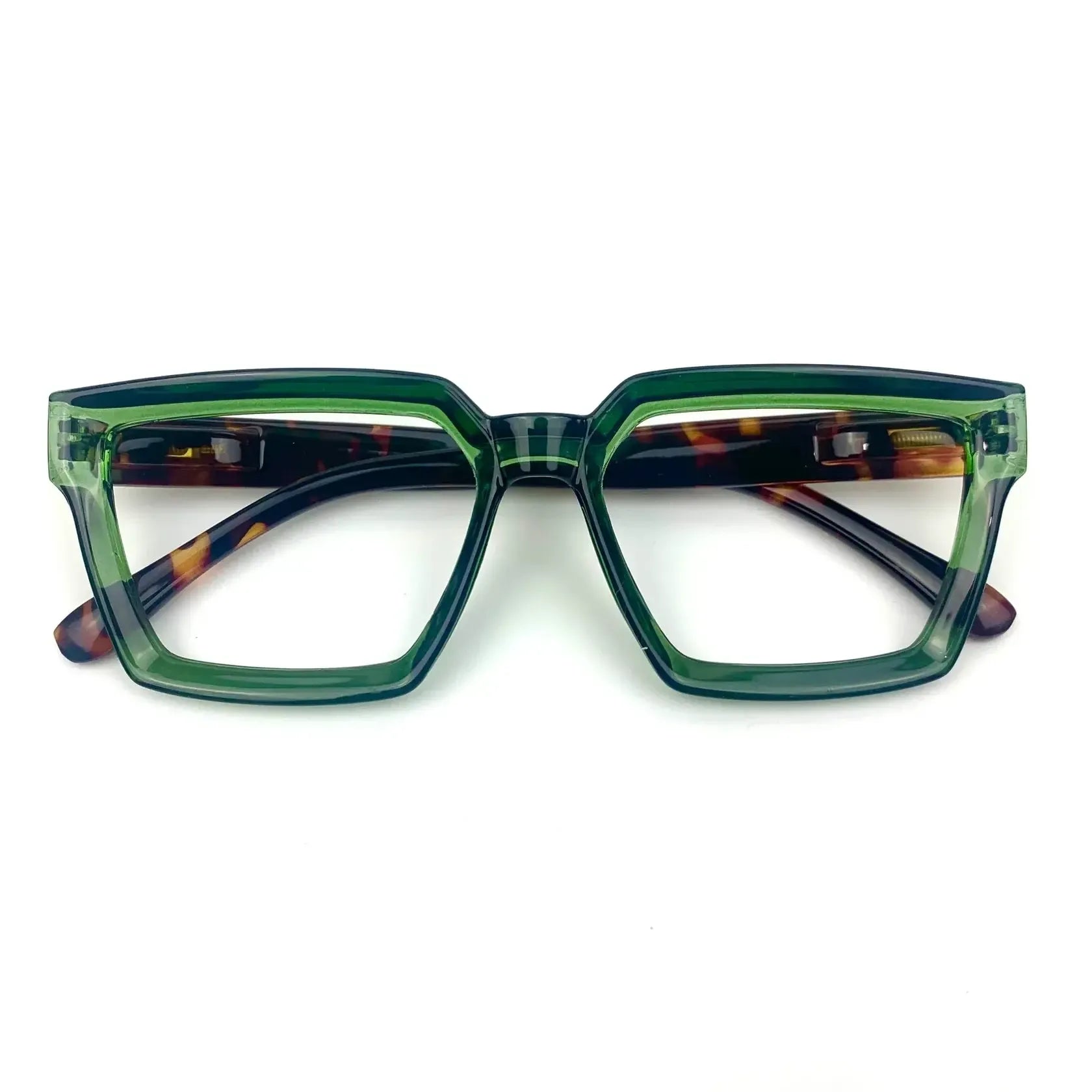 Remi Anti-Blue Reading Glasses - Green/Tortoiseshell-Headwear & Sunglasses-Captivated Soul-The Bay Room