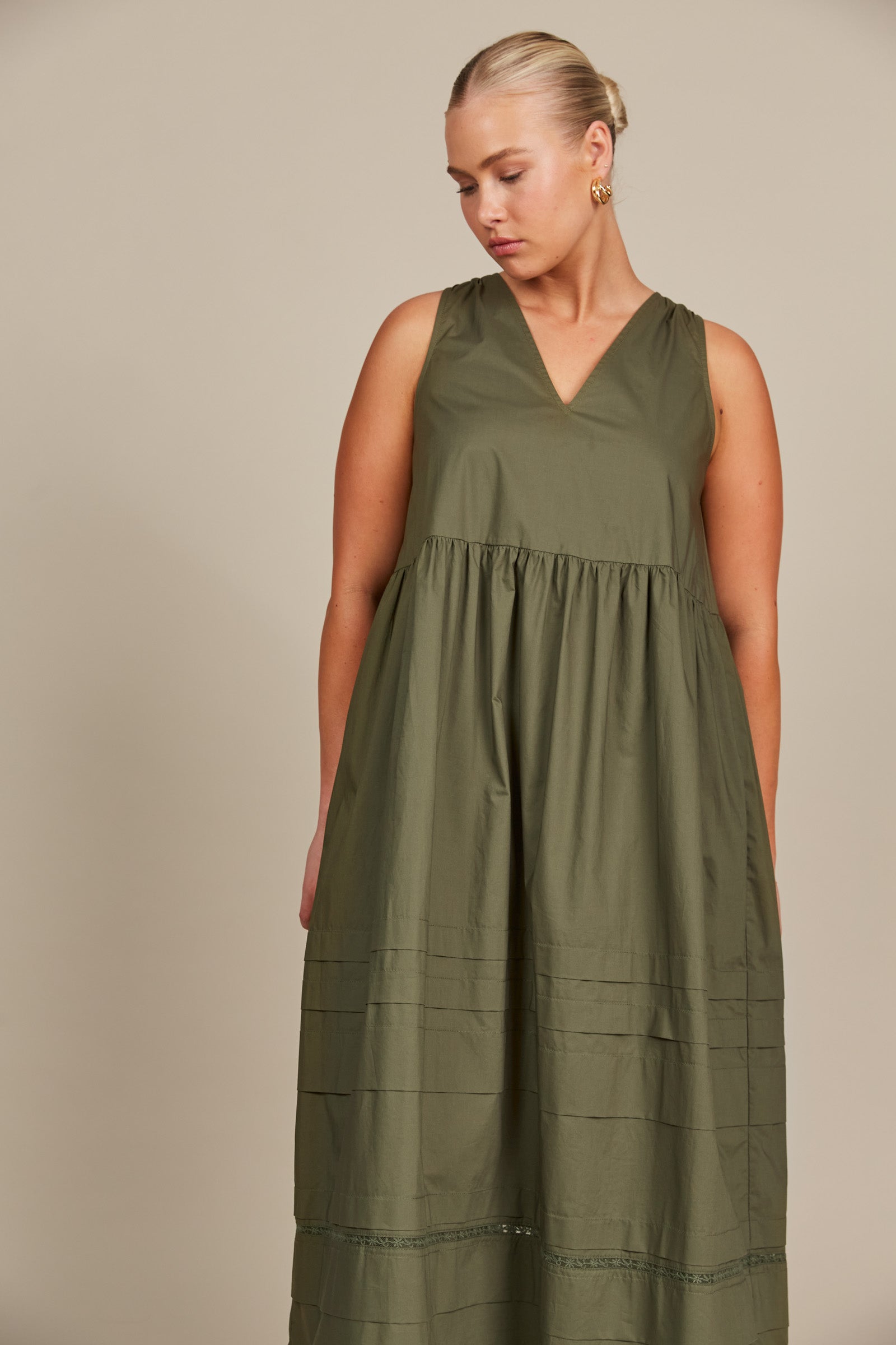 Remi Tank Dress - Olive-Dresses-Isle Of Mine-The Bay Room