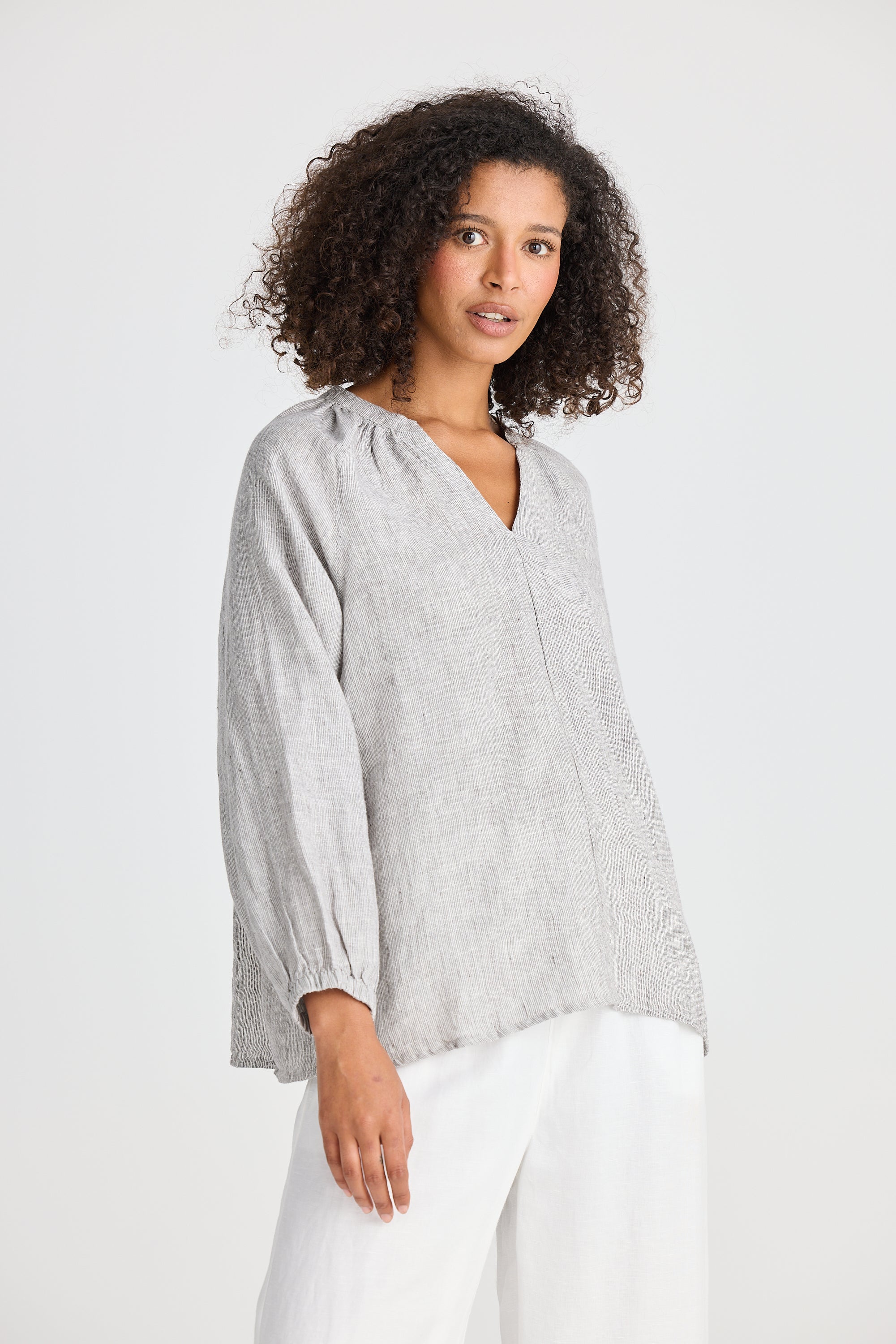 Ria Top - Charcoal Fleck-Tops-The Shanty Corporation-The Bay Room
