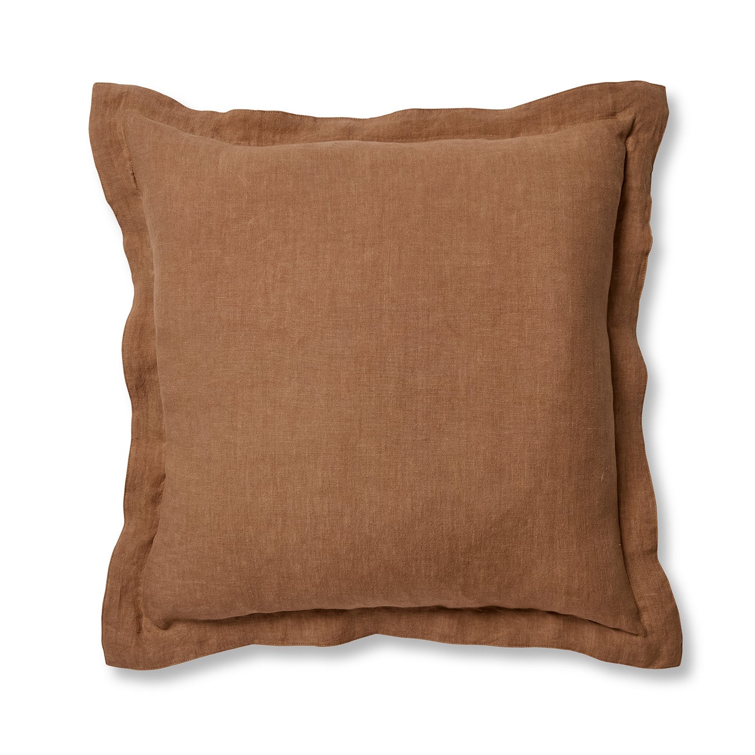 Riley Coffee Linen Cushion 55x55cm-Soft Furnishings-Madras Link-The Bay Room