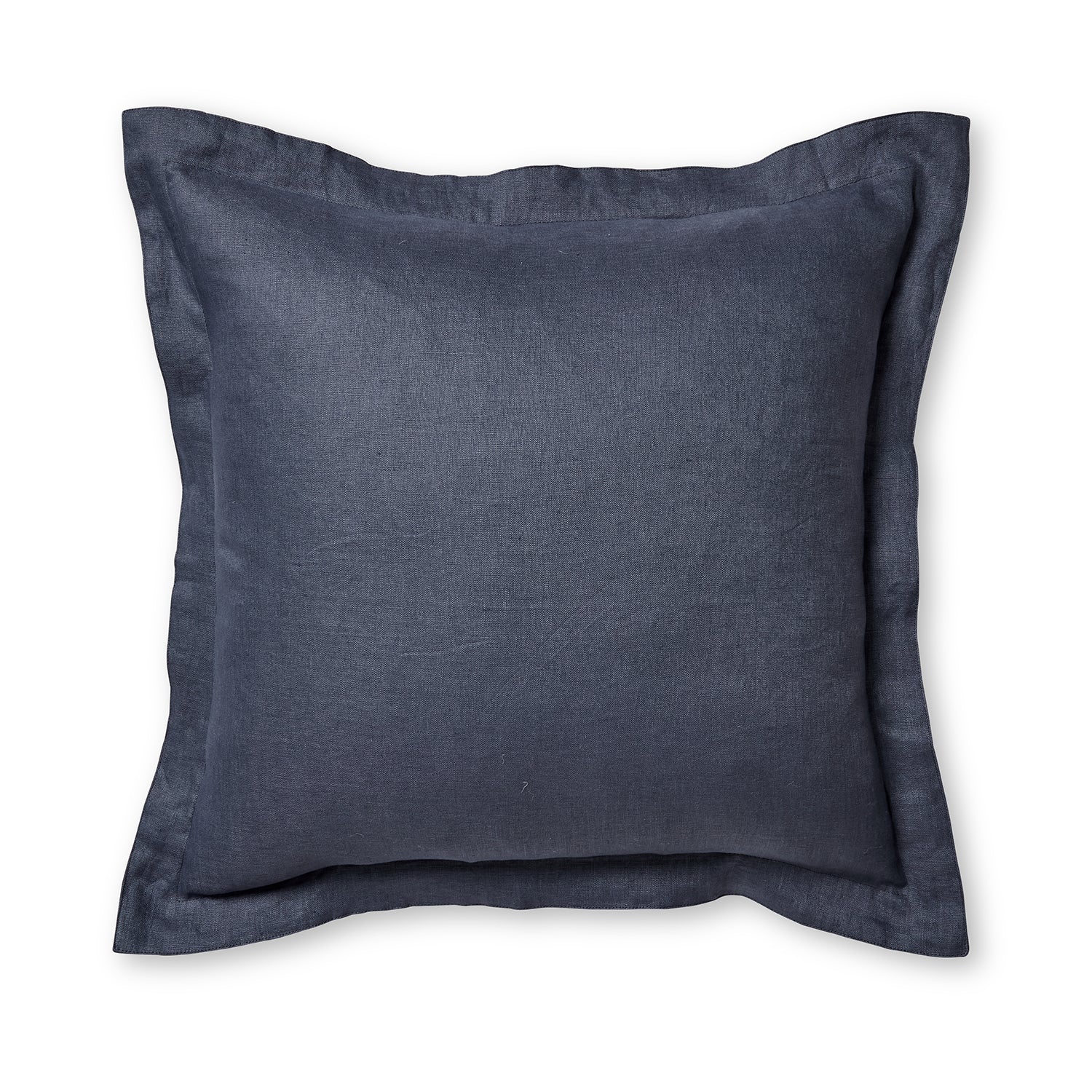 Riley Denim Blue Linen Cushion 55x55cm-Soft Furnishings-Madras Link-The Bay Room