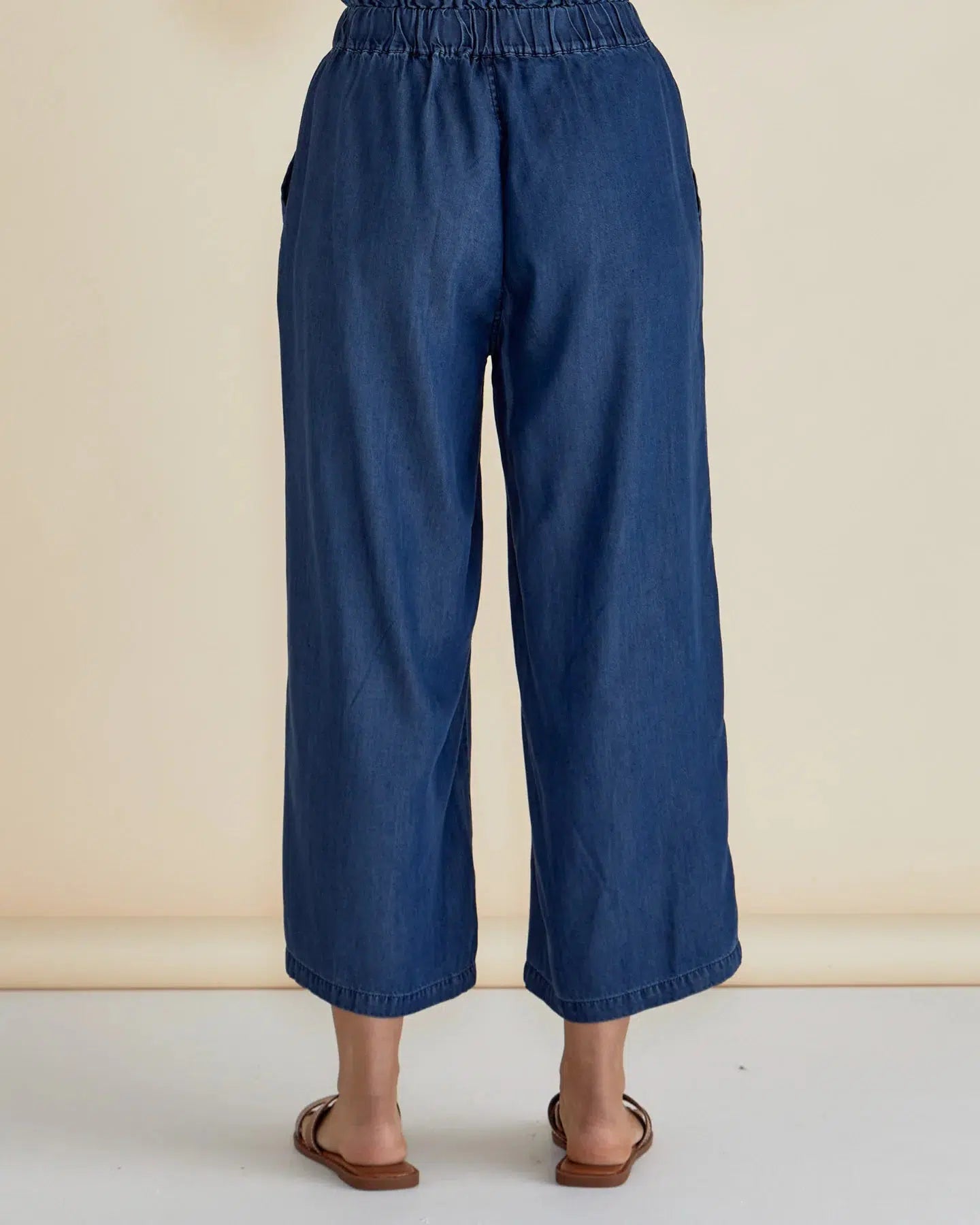 Rio Relaxed Pant - Dark Indigo-Pants-Betty Basics-The Bay Room