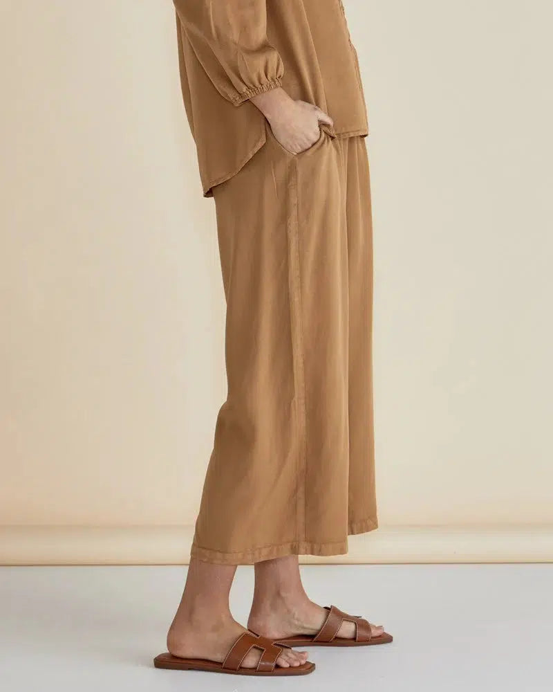 Rio Relaxed Pant - Tan-Pants-Betty Basics-The Bay Room