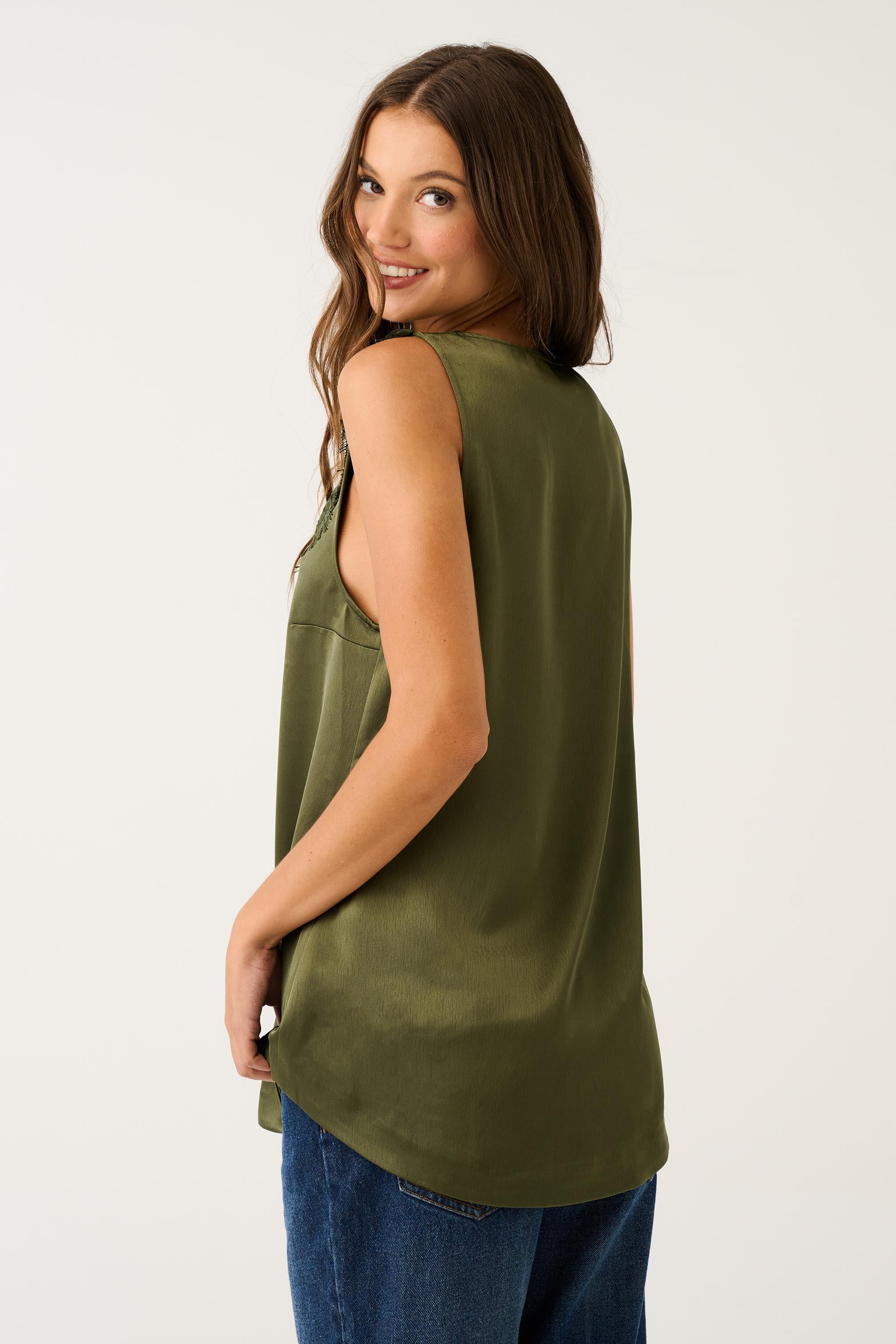 Rita Cami - Khaki-Tops-Cartel & Willow-The Bay Room