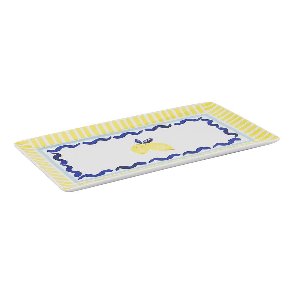 Riviera Rectangle Platter Lemon-Dining & Entertaining-Ecology-The Bay Room