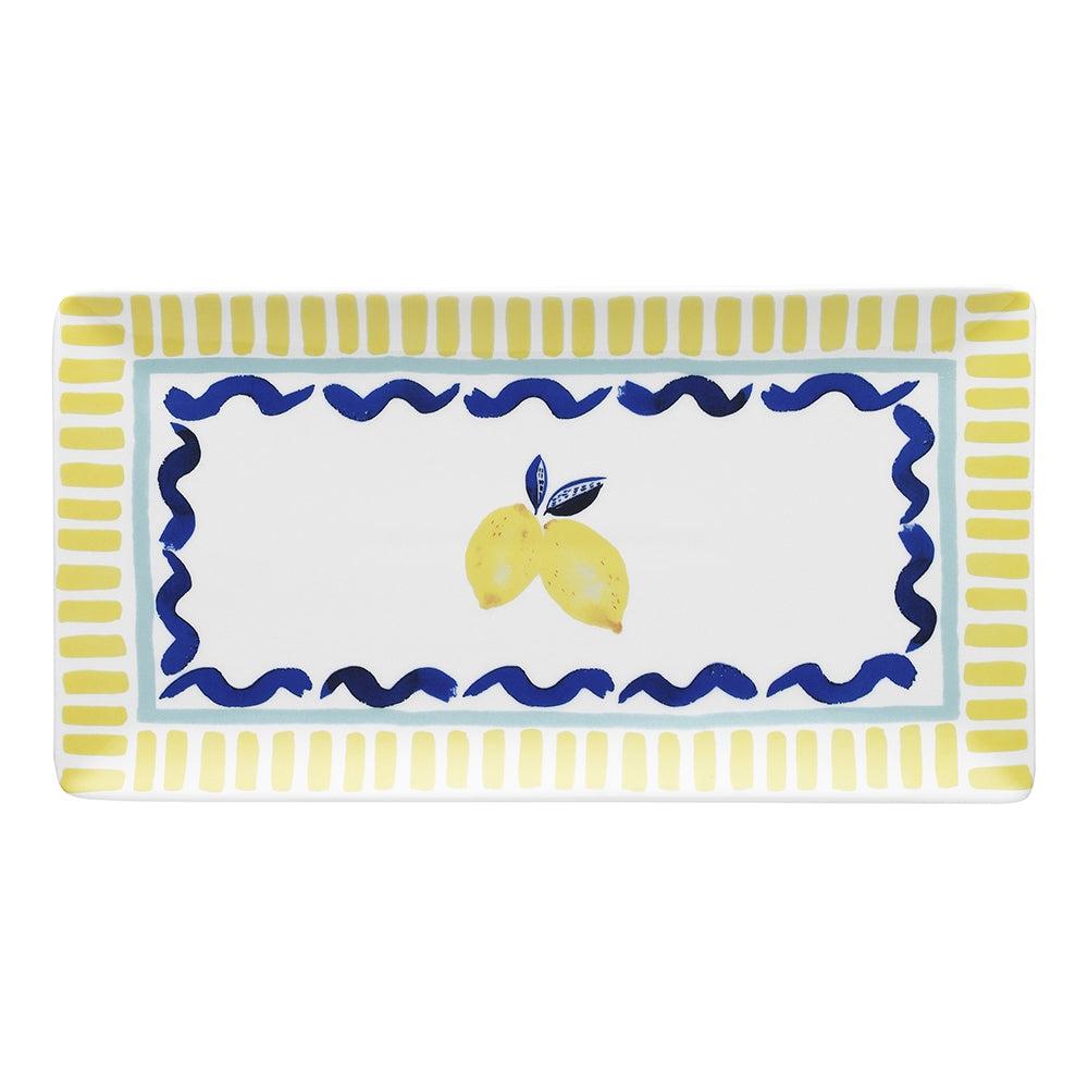 Riviera Rectangle Platter Lemon-Dining & Entertaining-Ecology-The Bay Room