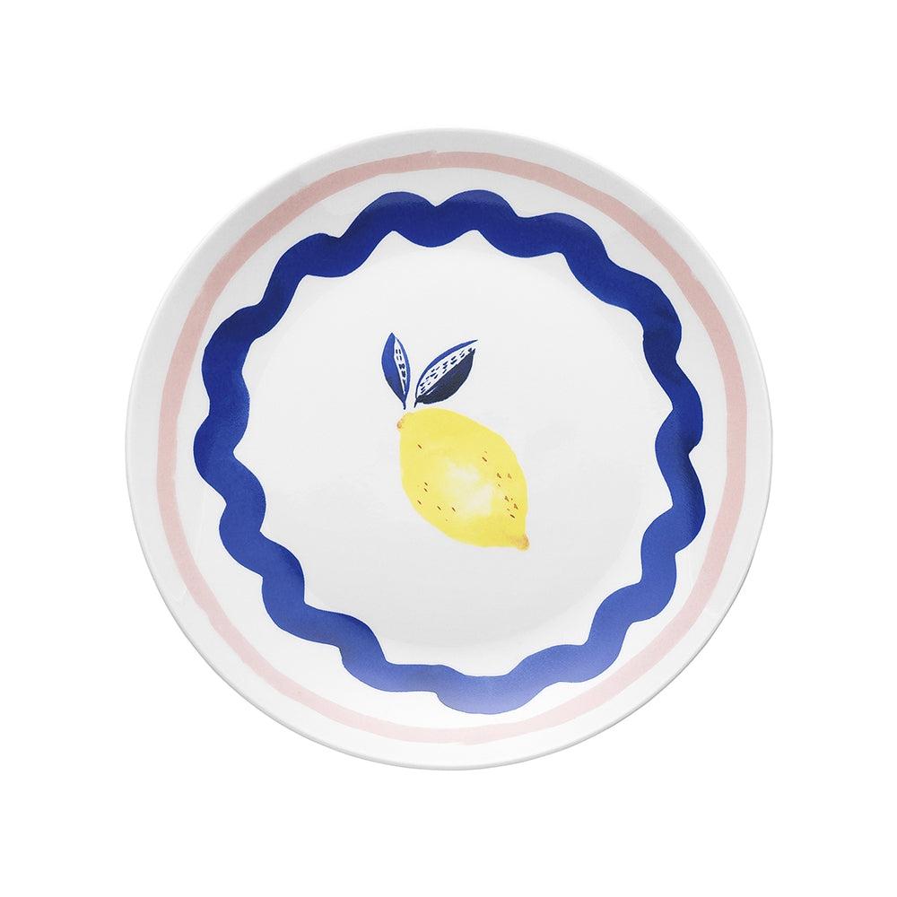 Riviera Side Plate 20.5cm Lemon-Dining & Entertaining-Ecology-The Bay Room