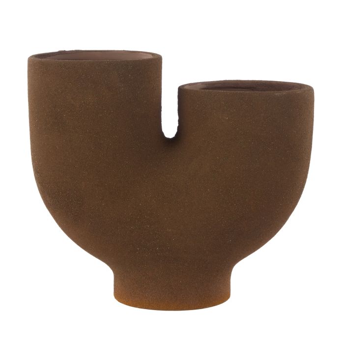 Robus Stoneware Vase Large Brown 41x20x34.4cm-Pots, Planters & Vases-Grand Designs-The Bay Room