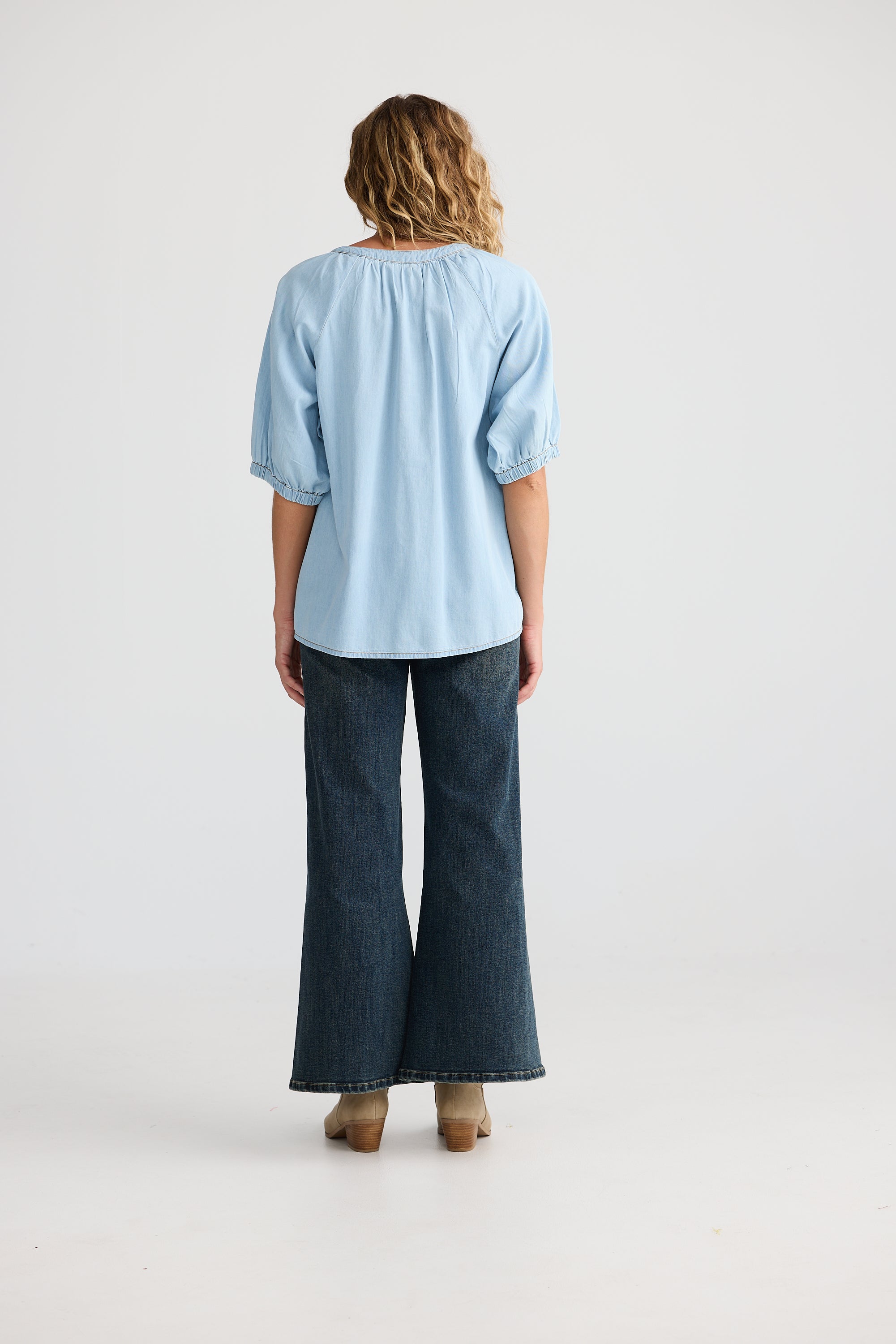 Rodeo Top - Light Denim-Tops-Talisman-The Bay Room
