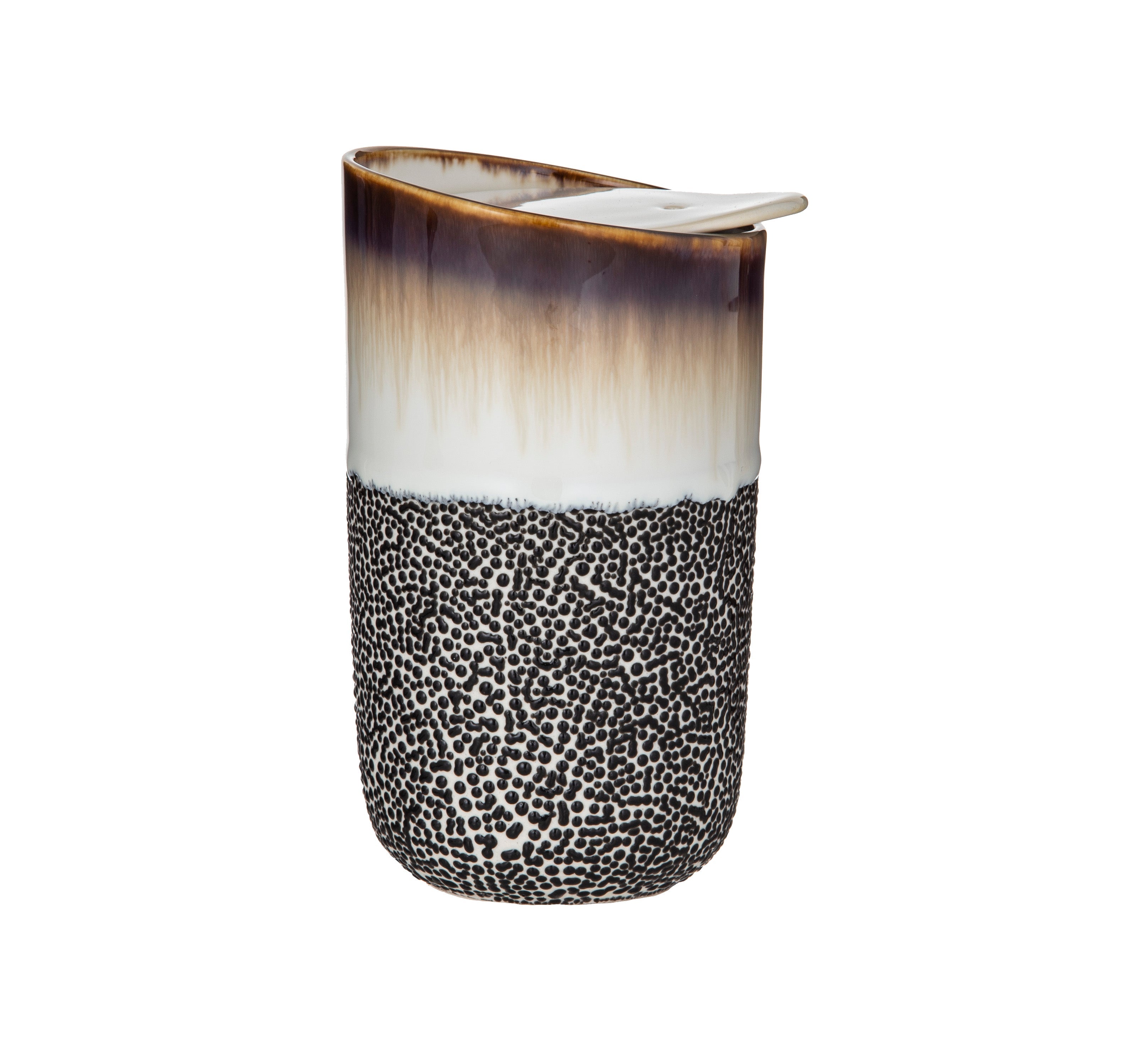 Roma Reactive Glaze Double Wall Travel Cup 325ml - Mocca-Dining & Entertaining-Leaf & Bean-The Bay Room