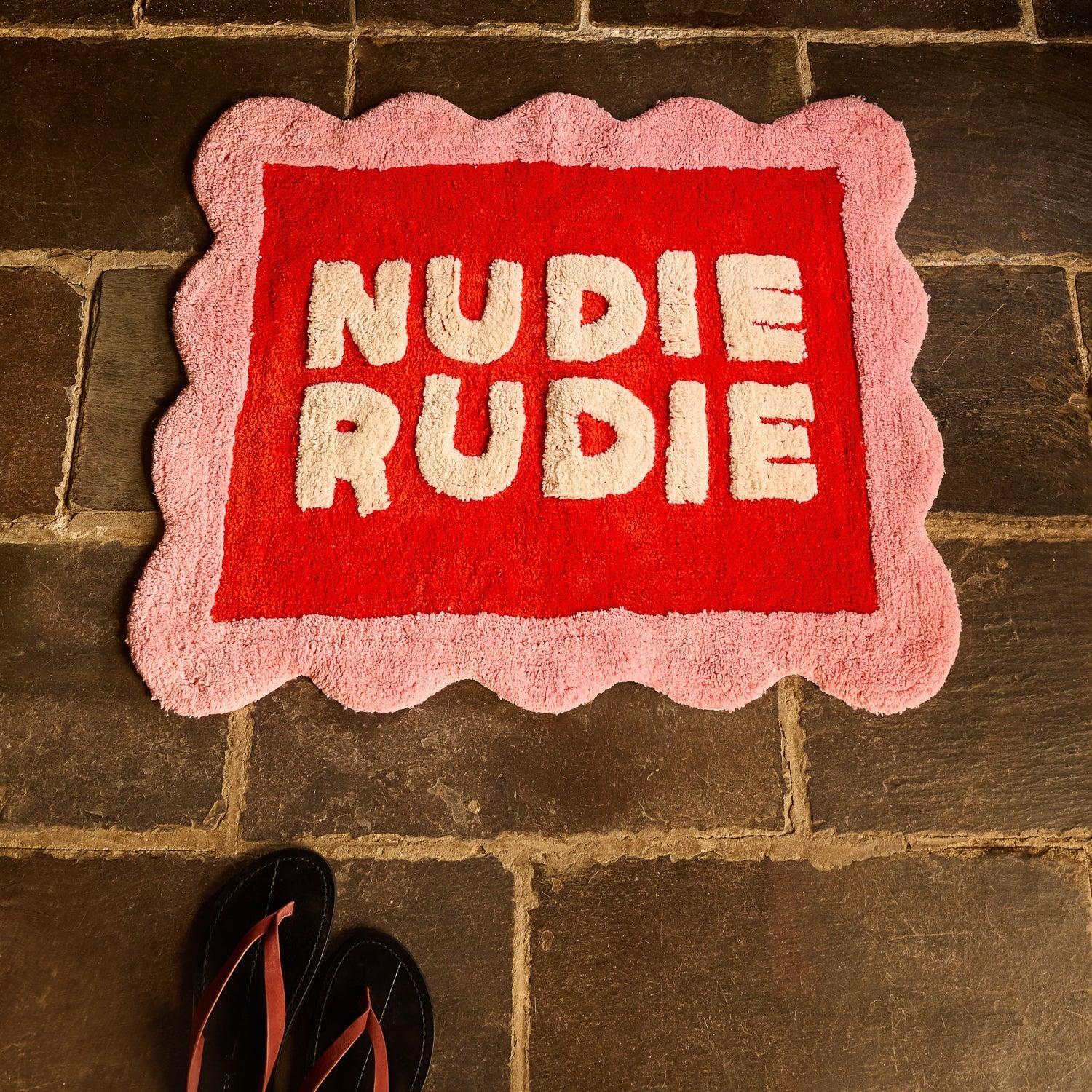 Romy Nudie Bath Mat - Poppy-Soft Furnishings-Sage & Clare-The Bay Room
