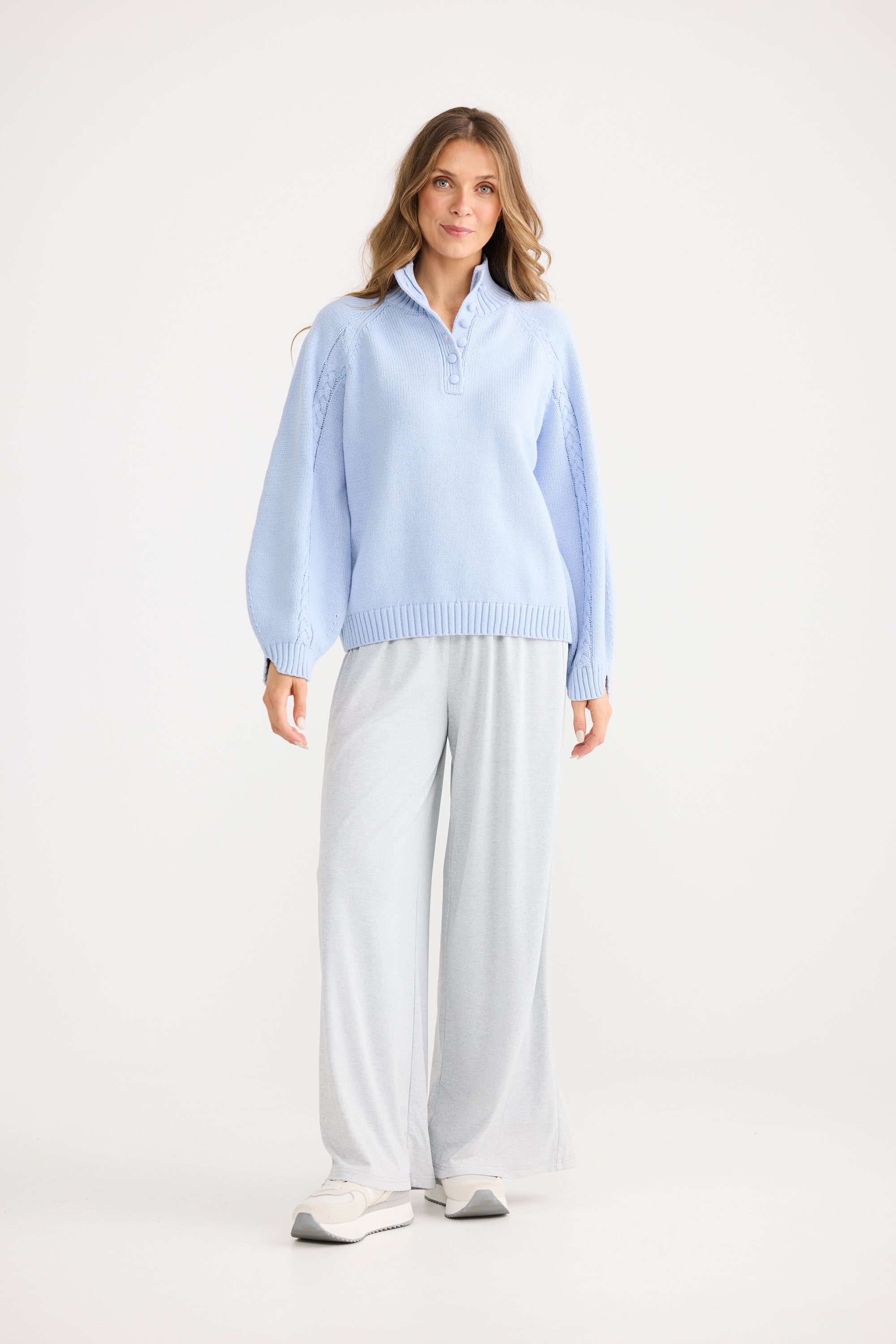 Roomate Knit - Powder Blue-Knitwear & Jumpers-Home Love-The Bay Room