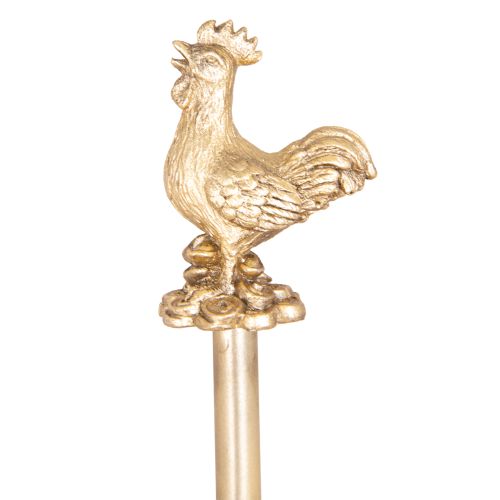 Rooster Iron Paper Towel Holder - Antique Gold Finish-Kitchenware-DWBH-The Bay Room