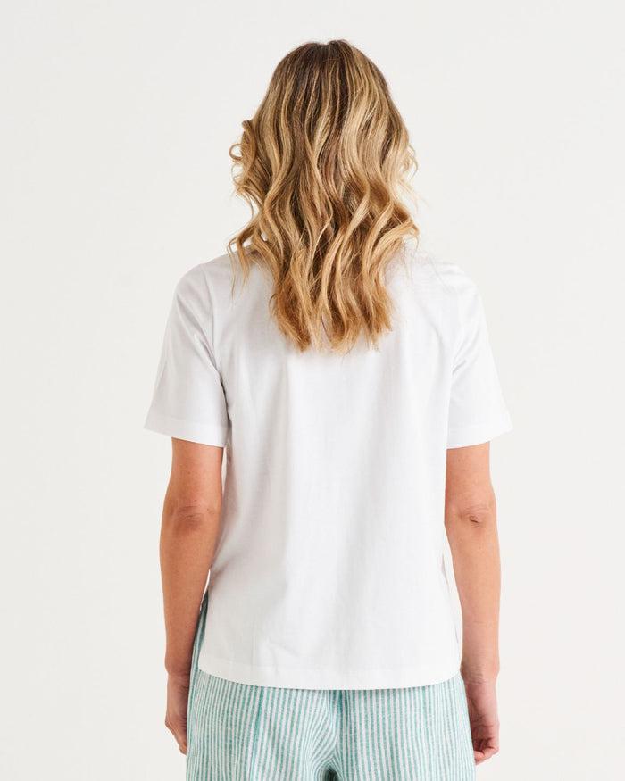 Rosalie Tee - White-Tops-Betty Basics-The Bay Room